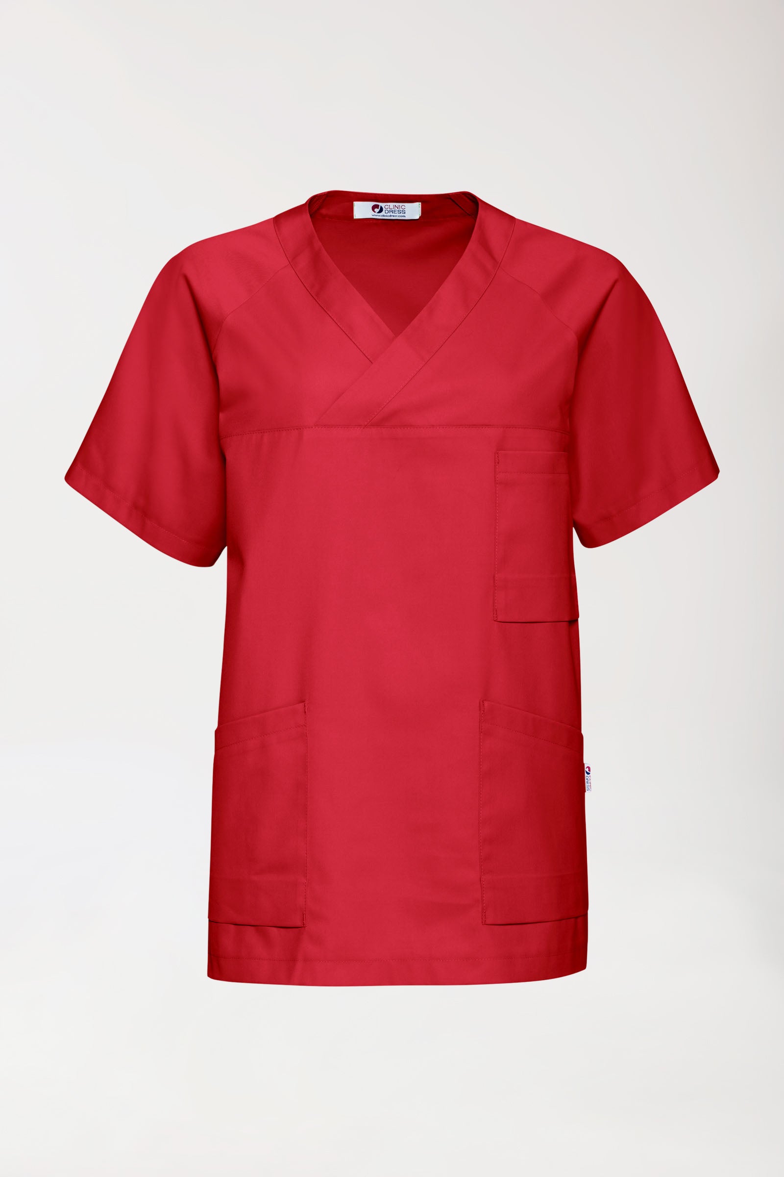 CORE Tunique Homme - Col V rouge
