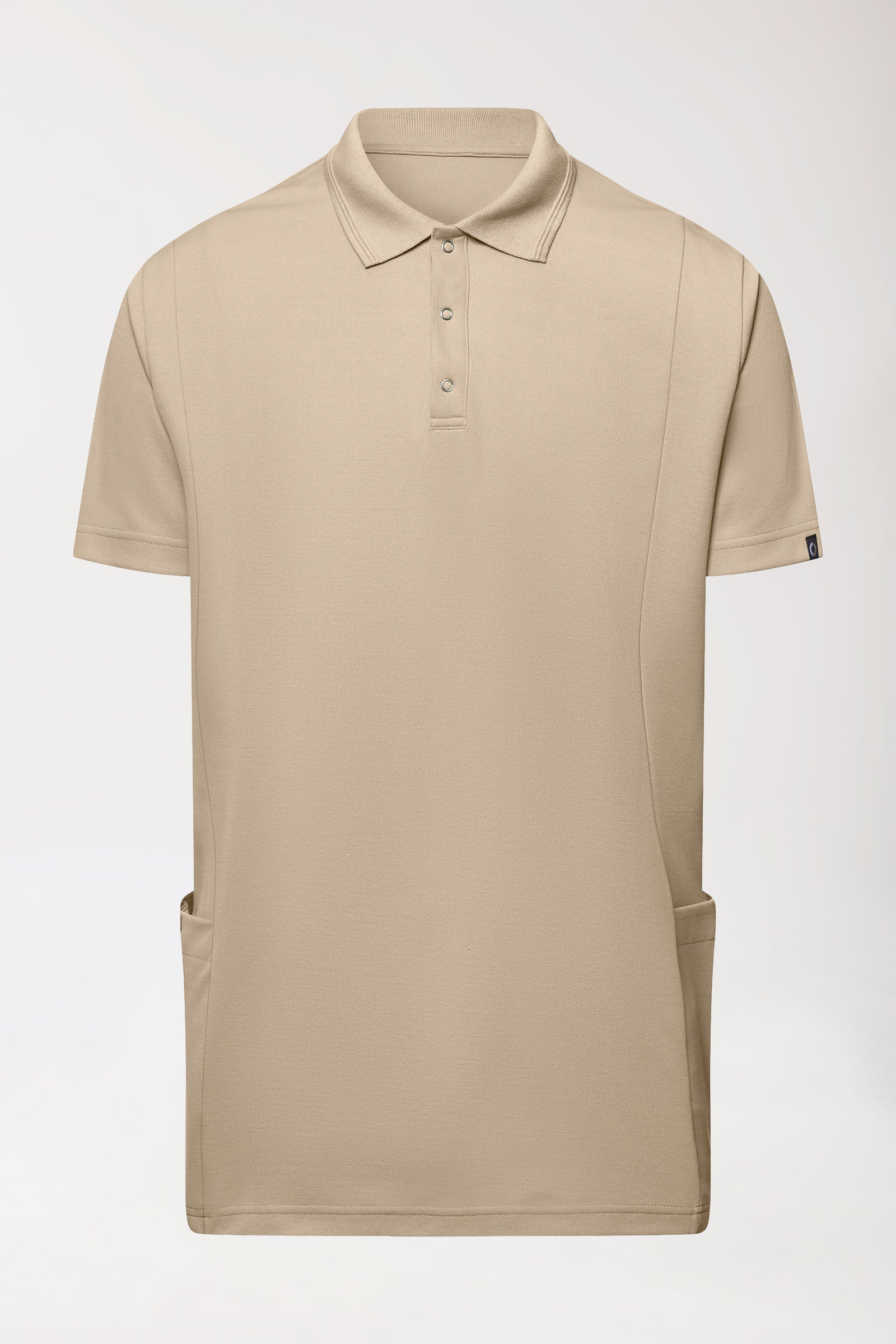 COMFY FLEX Tunique Stretch Homme - Col polo sable