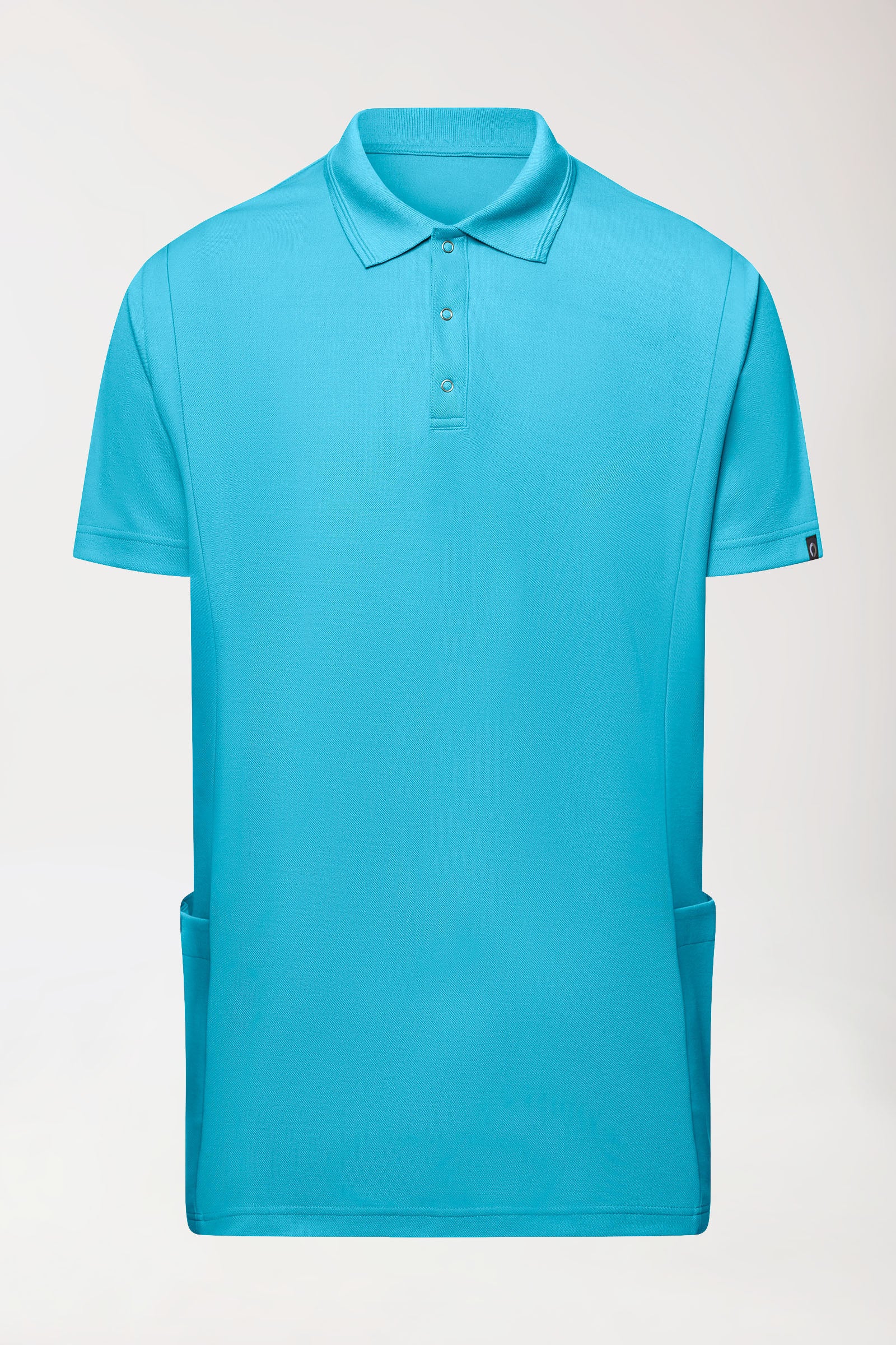 COMFY FLEX Tunique Stretch Homme - Col polo turquoise