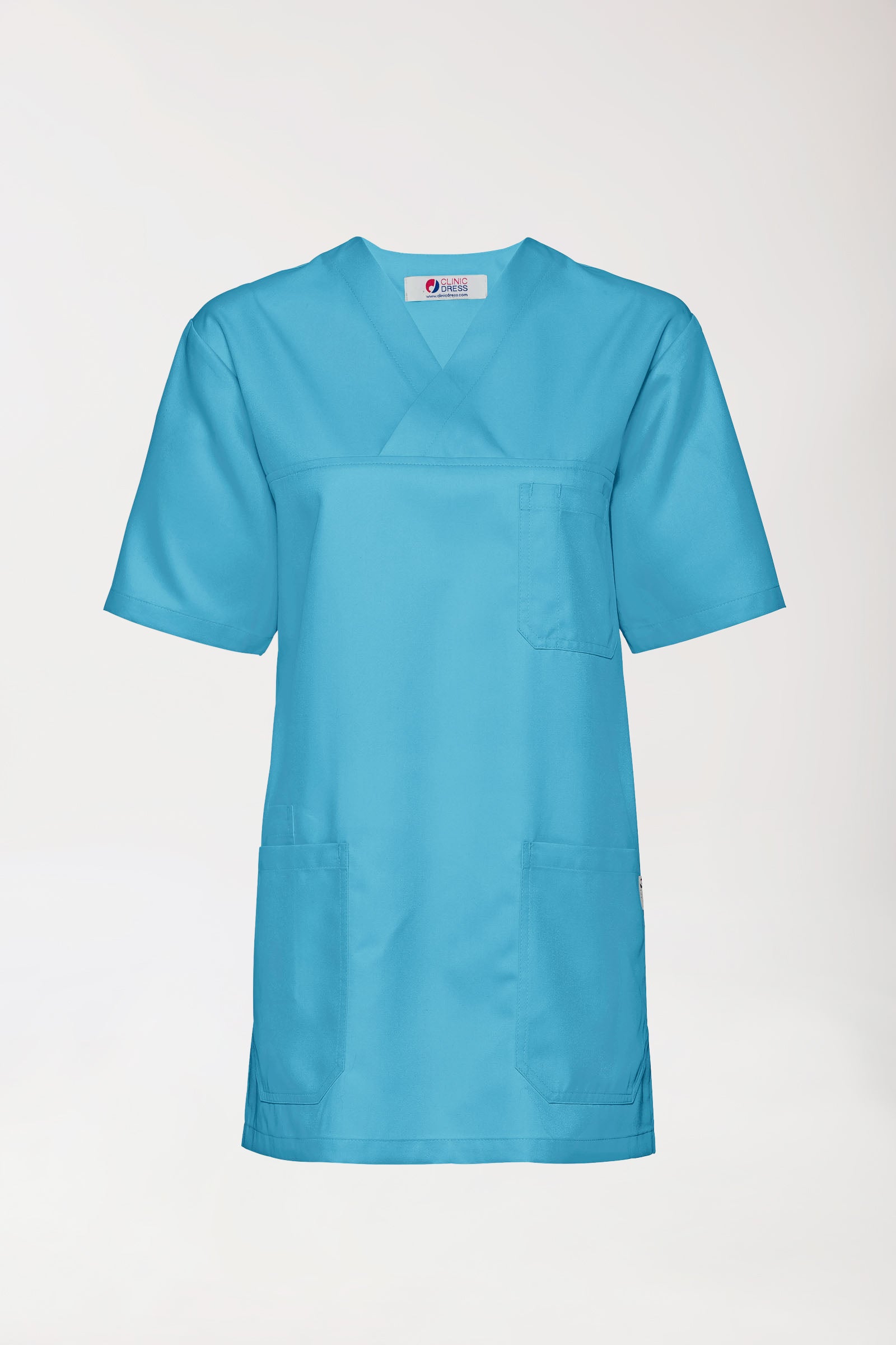 GREEN Tunique Homme - Col V turquoise foncé