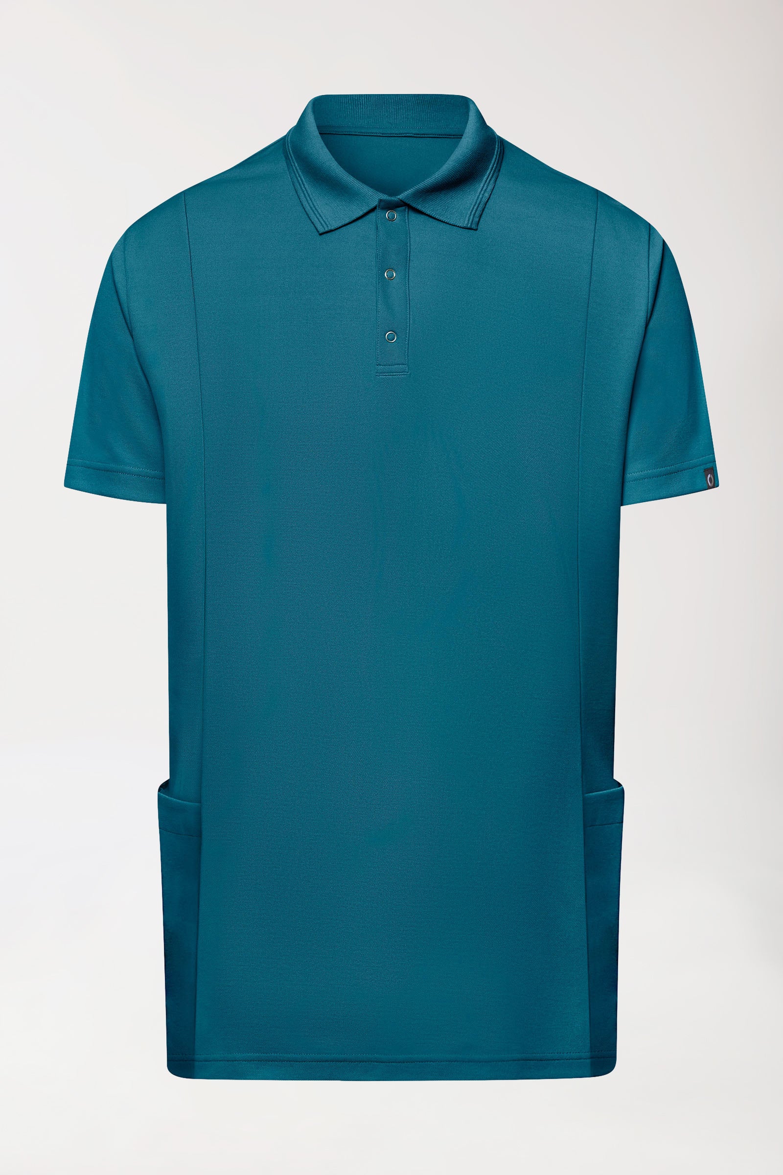 COMFY FLEX Tunique Stretch Homme - Col polo pétrole