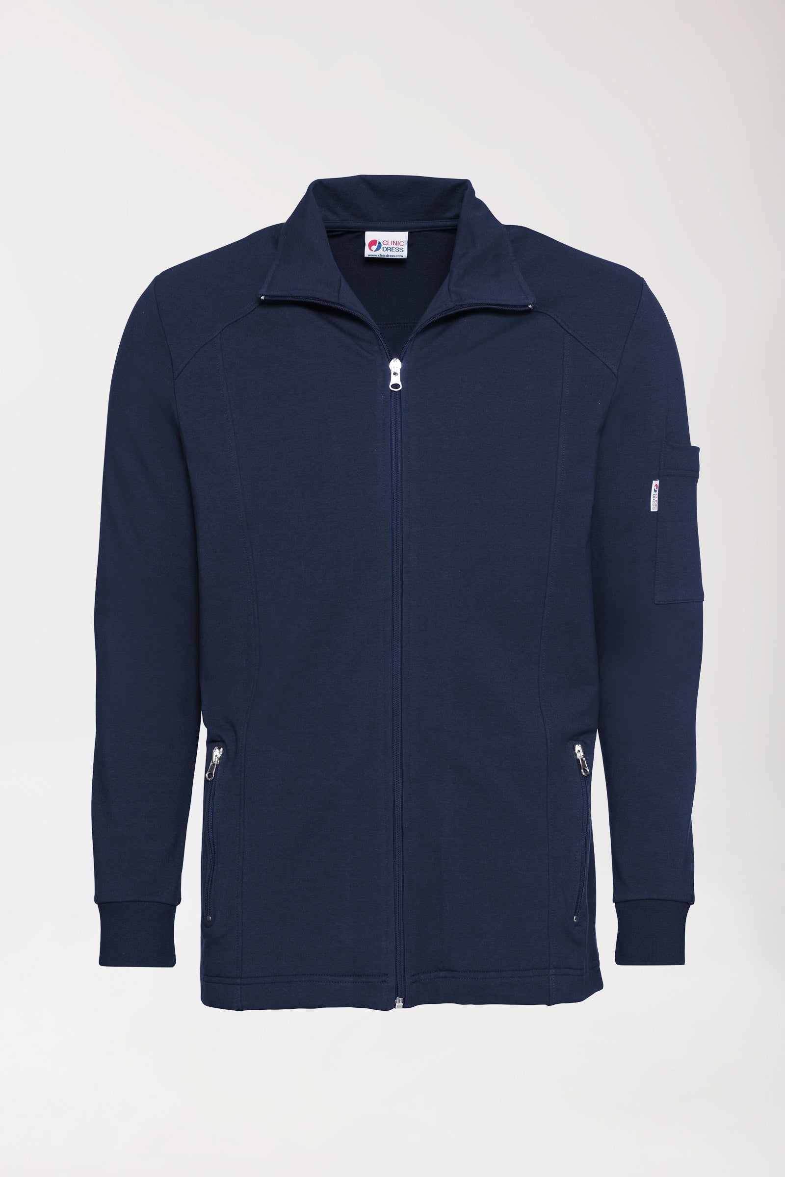 Veste en Sweat Homme - Col officier bleu navy