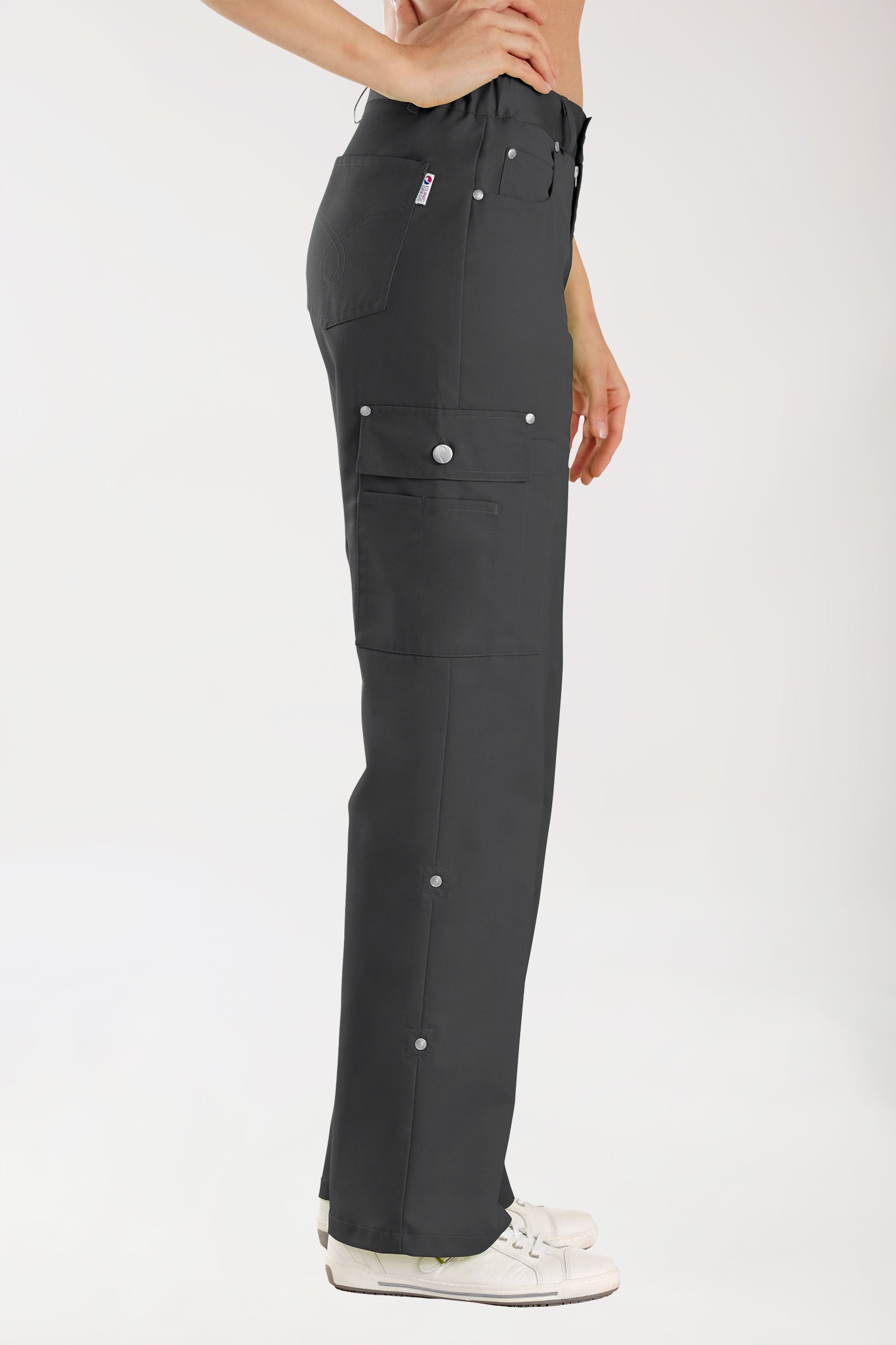 JUST STRONG Pantalon mixte - Ceinture partiellement élastiquée anthracite