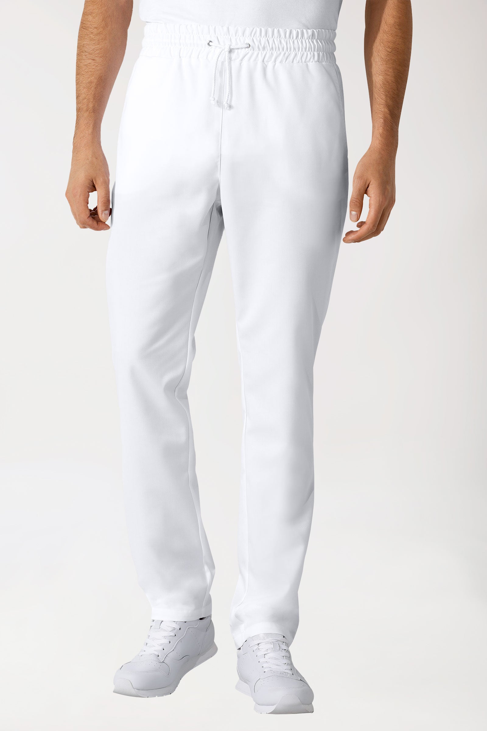 GREEN Pantalon mixte - Ceinture élastiquée blanc