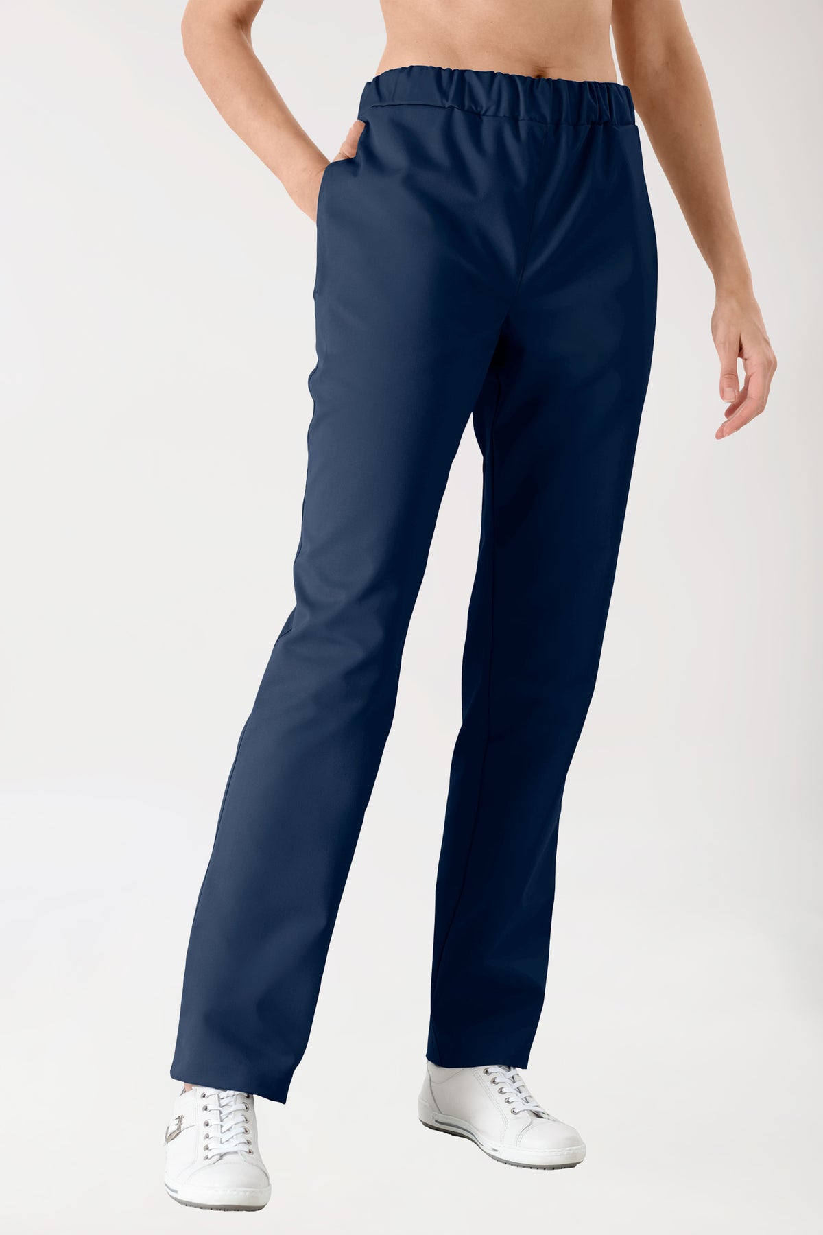 JUST STRONG Pantalon mixte - Ceinture élastiquée bleu navy