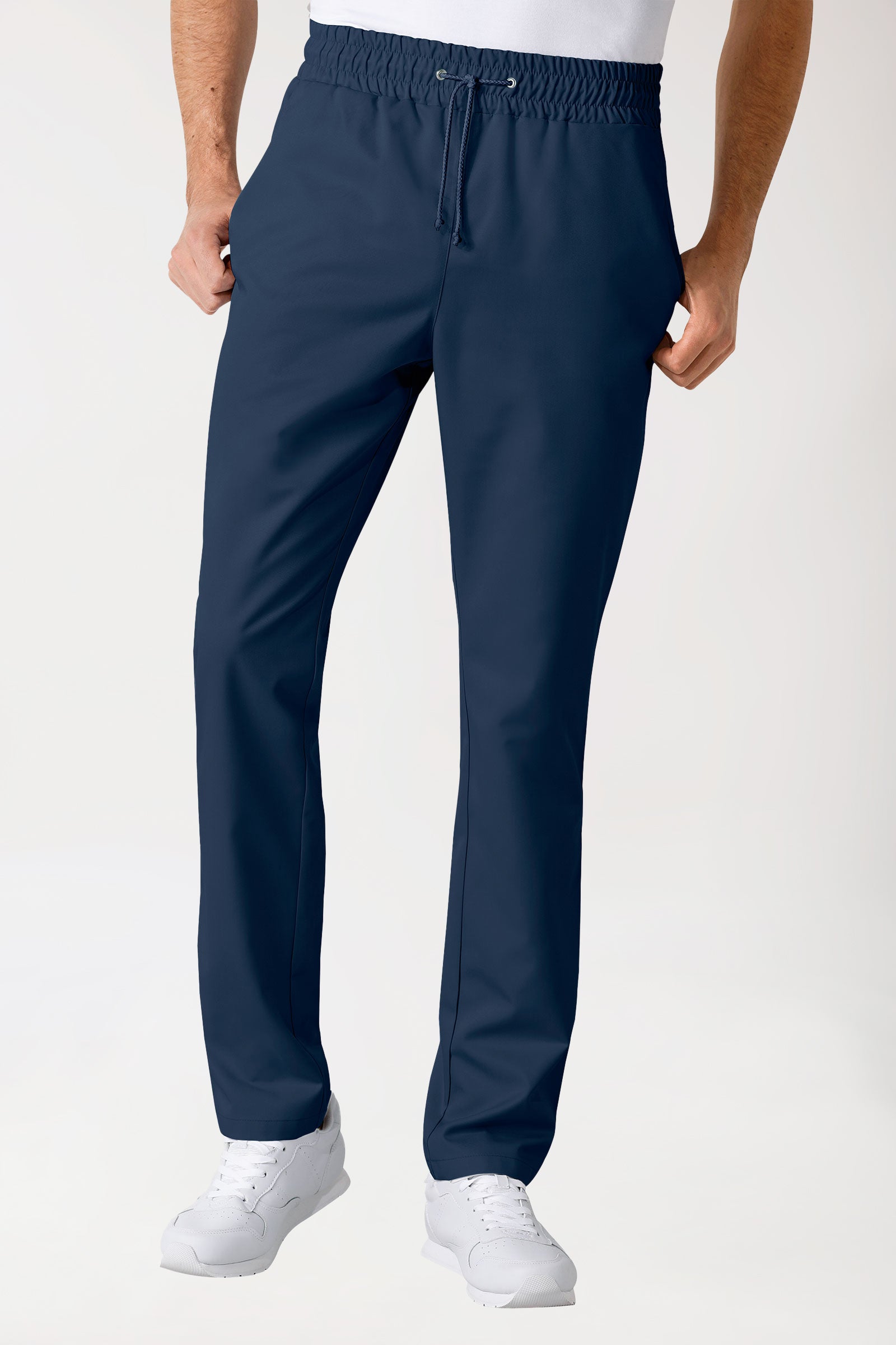 GREEN Pantalon mixte - Ceinture élastiquée bleu navy