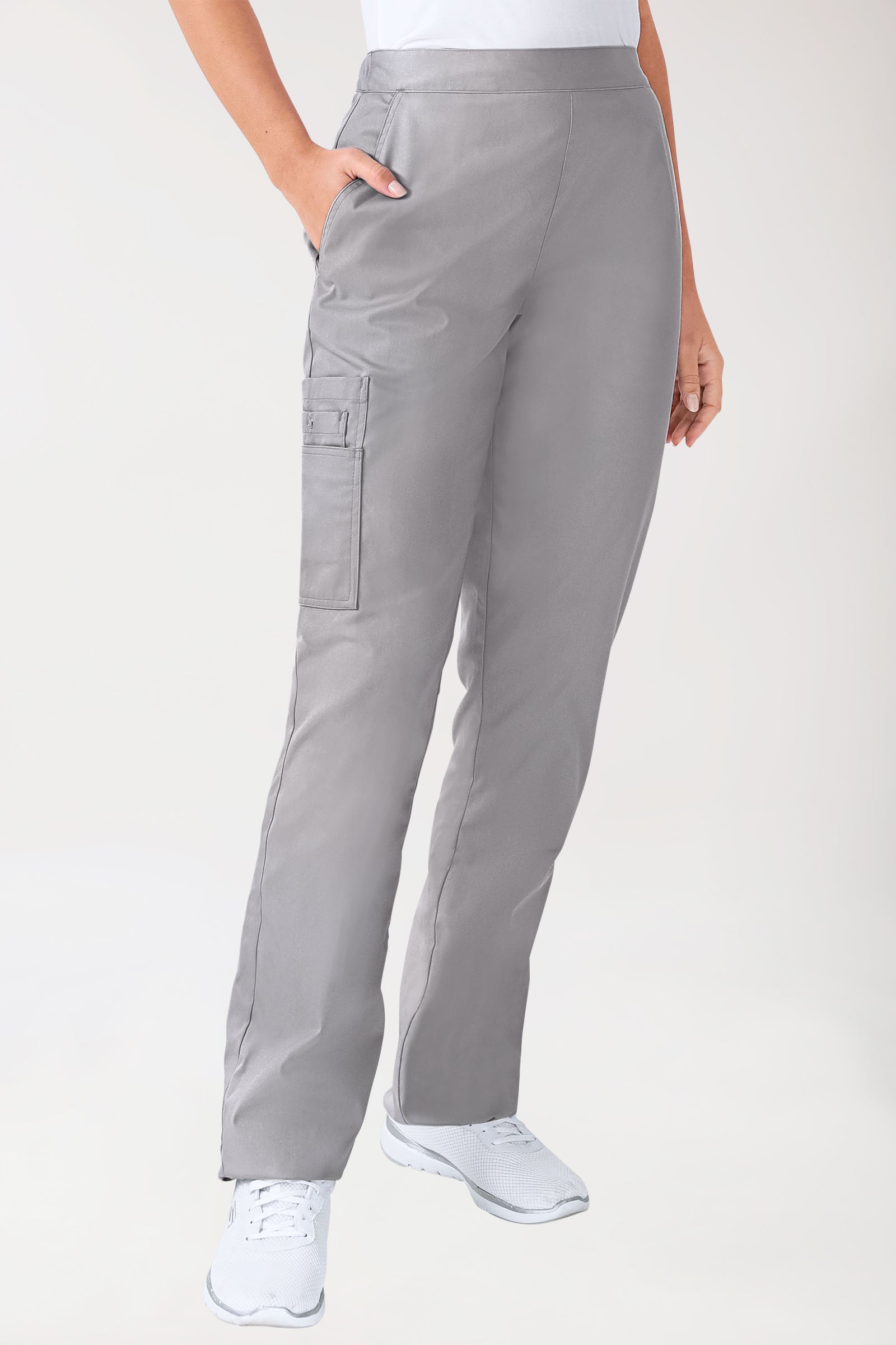 CLINIC STRETCH Pantalon mixte - Poche sur la jambe gris
