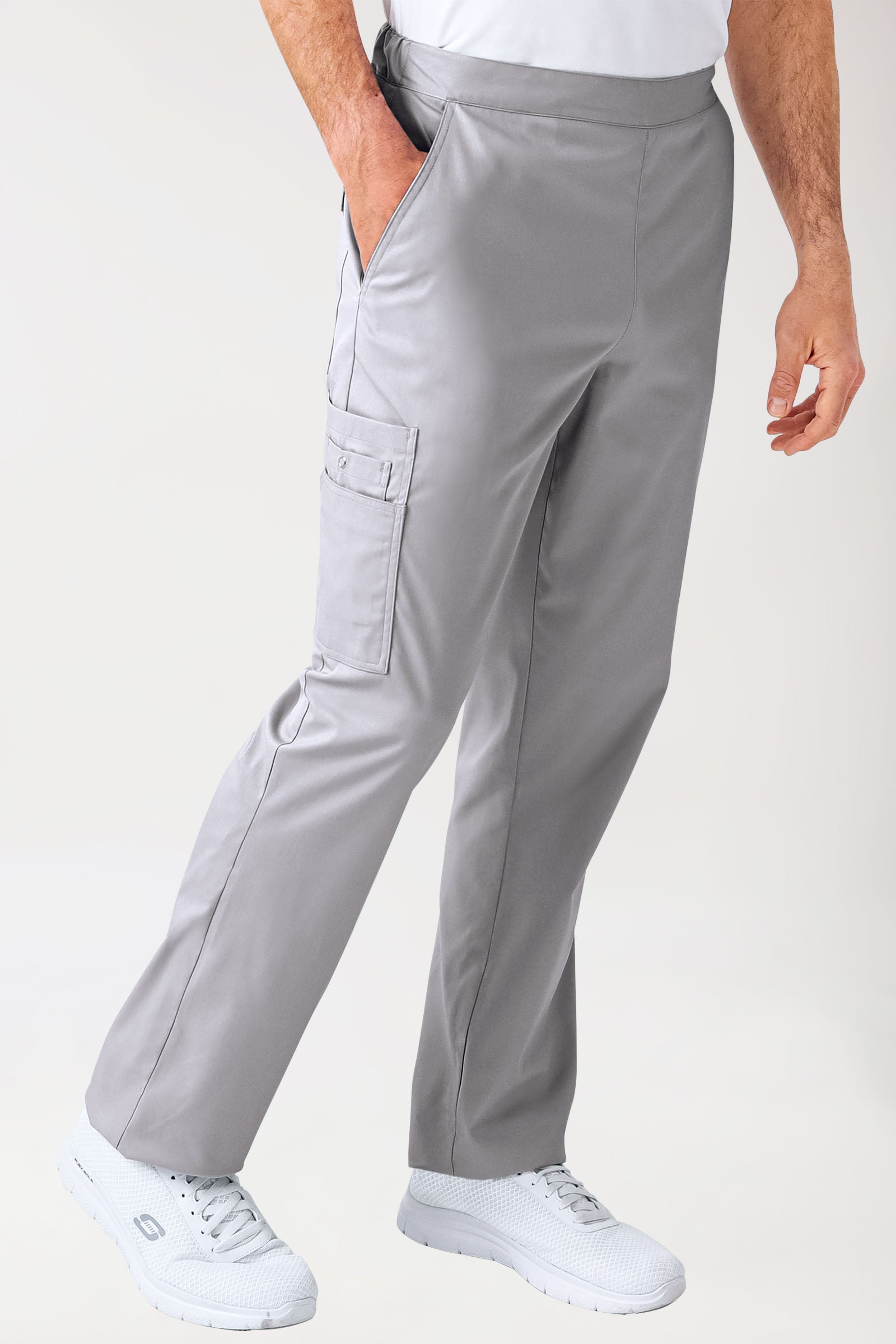 CLINIC STRETCH Pantalon mixte - Poche sur la jambe gris
