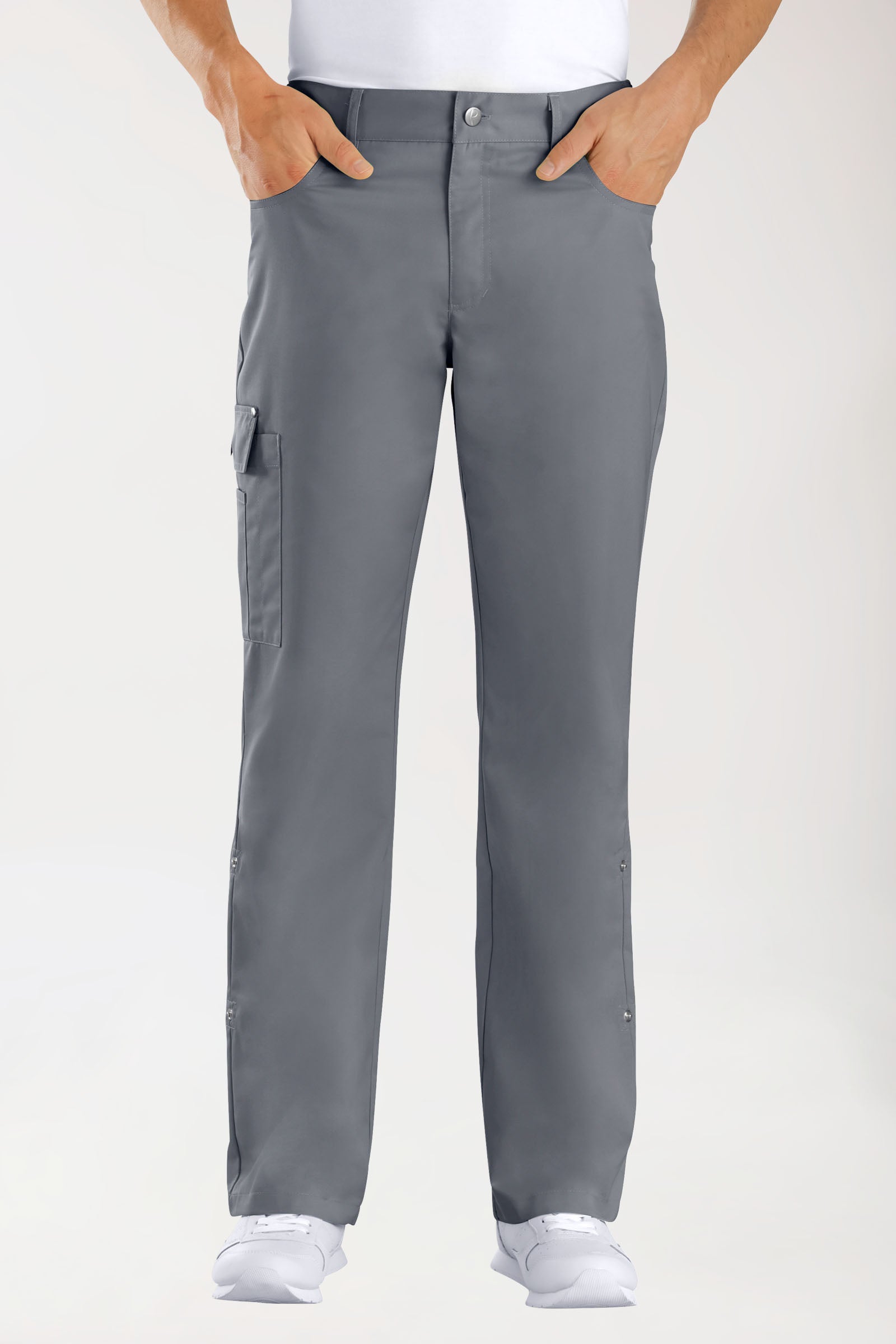 JUST STRONG Pantalon mixte - Ceinture partiellement élastiquée gris granit