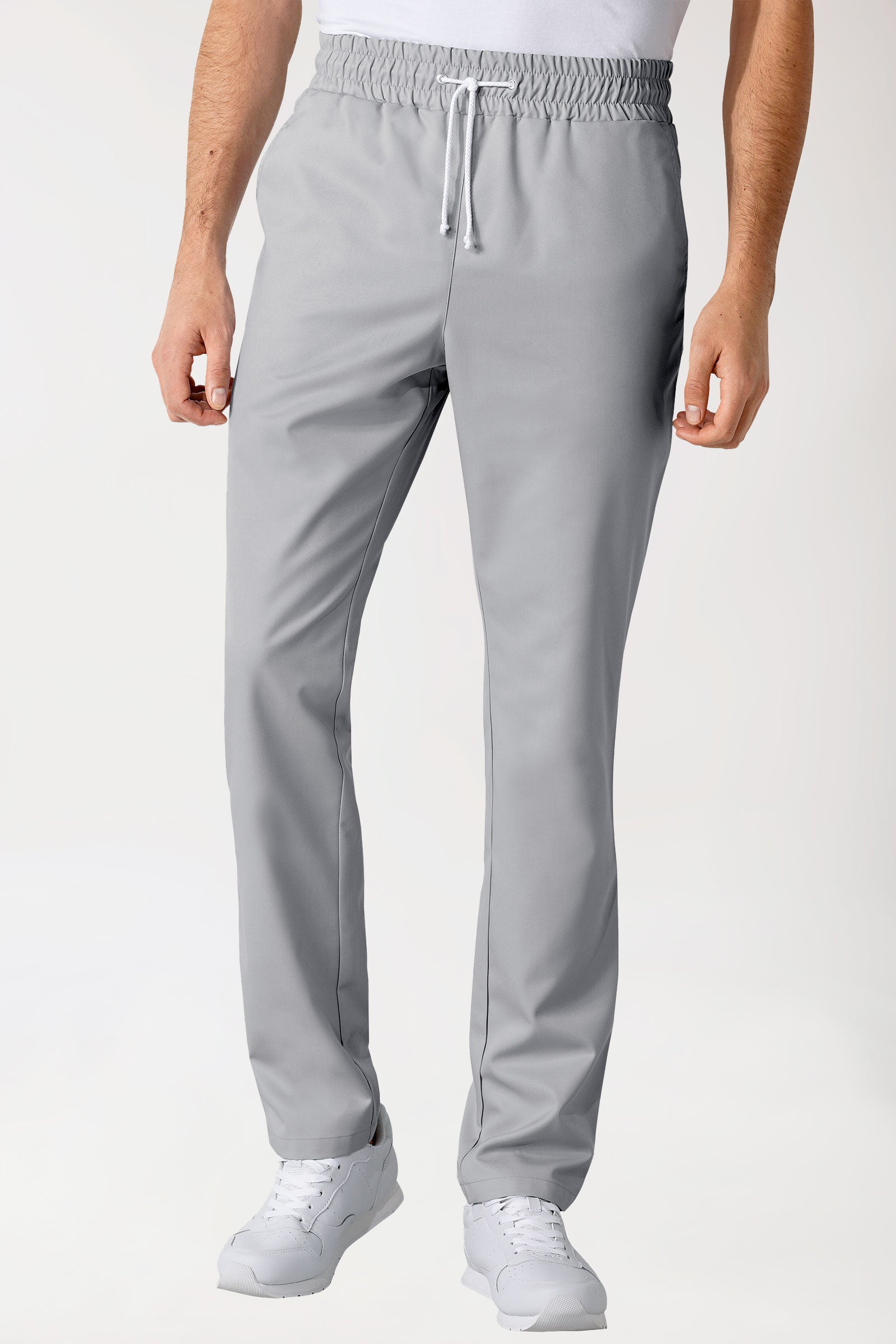 GREEN Pantalon mixte - Ceinture élastiquée gris moyen