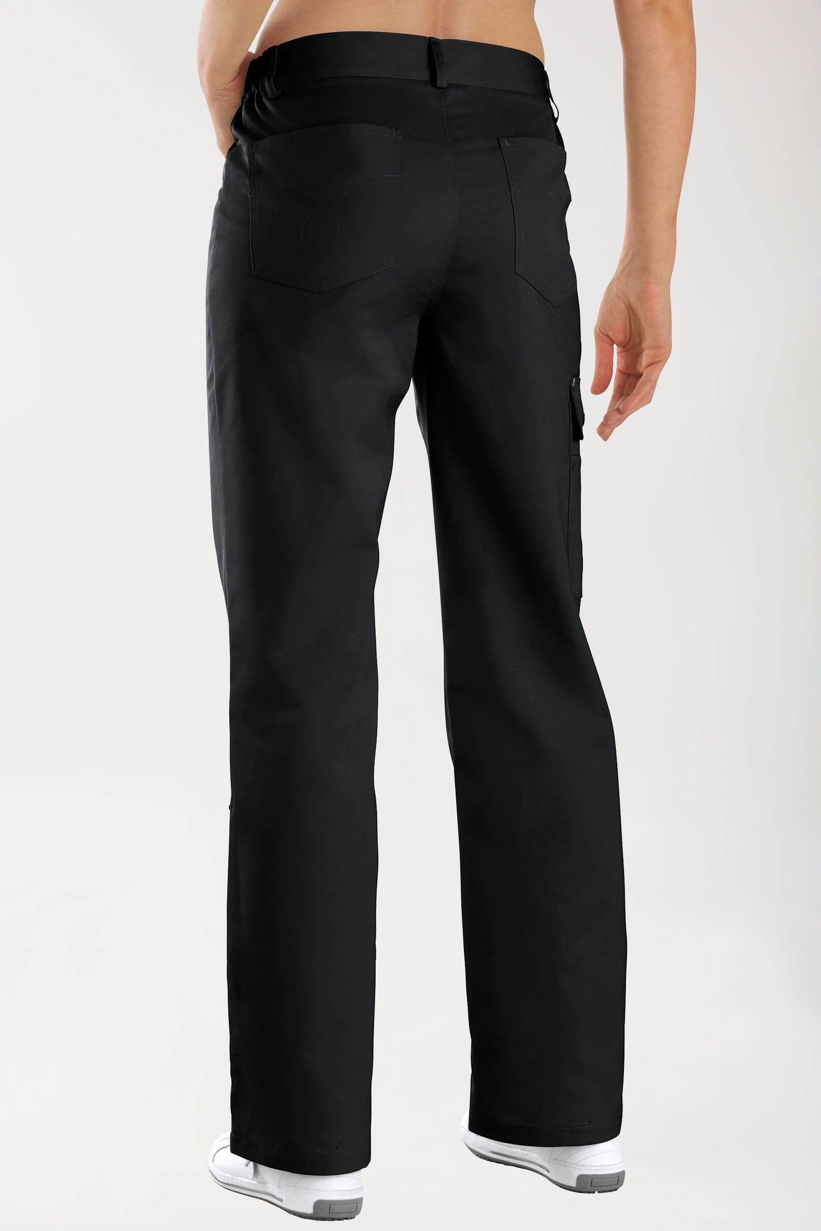JUST STRONG Pantalon mixte - Ceinture partiellement élastiquée noir
