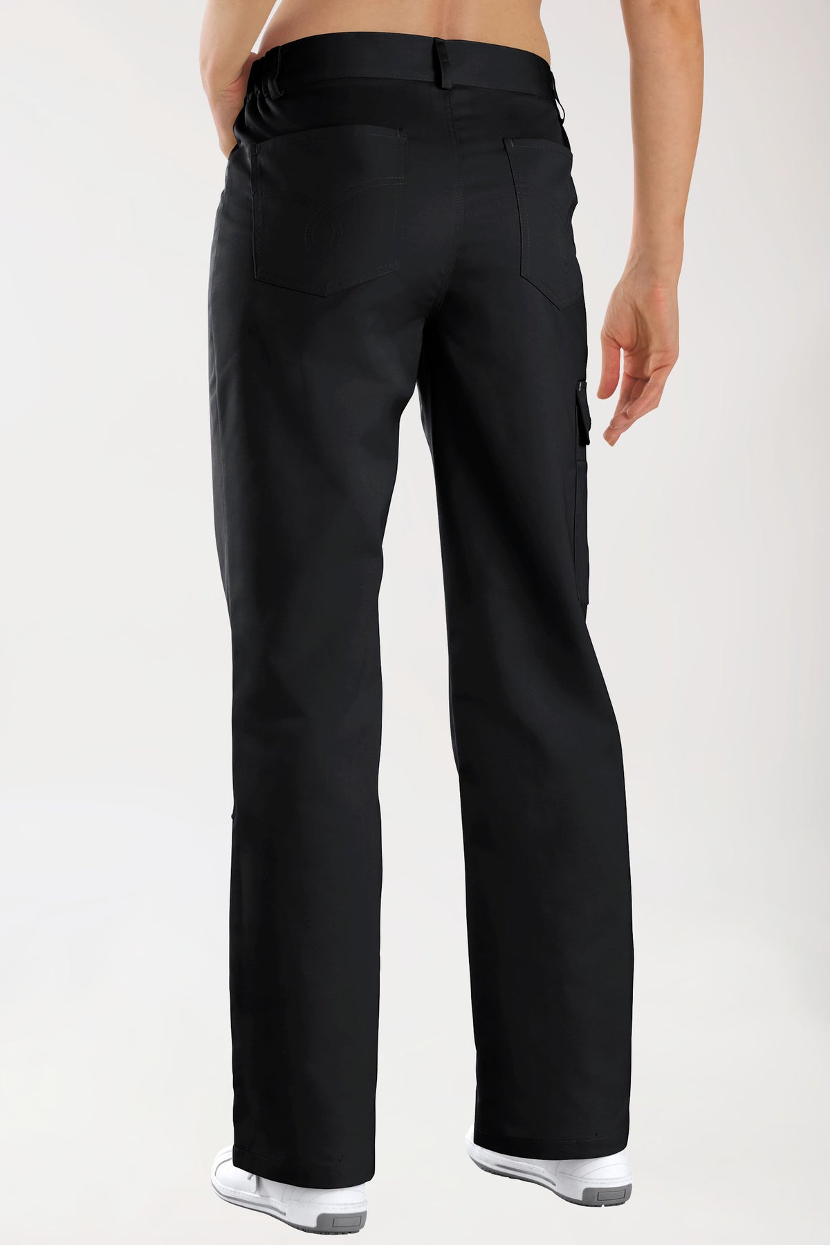 JUST STRONG Pantalon mixte - Ceinture partiellement élastiquée noir, Vue de face