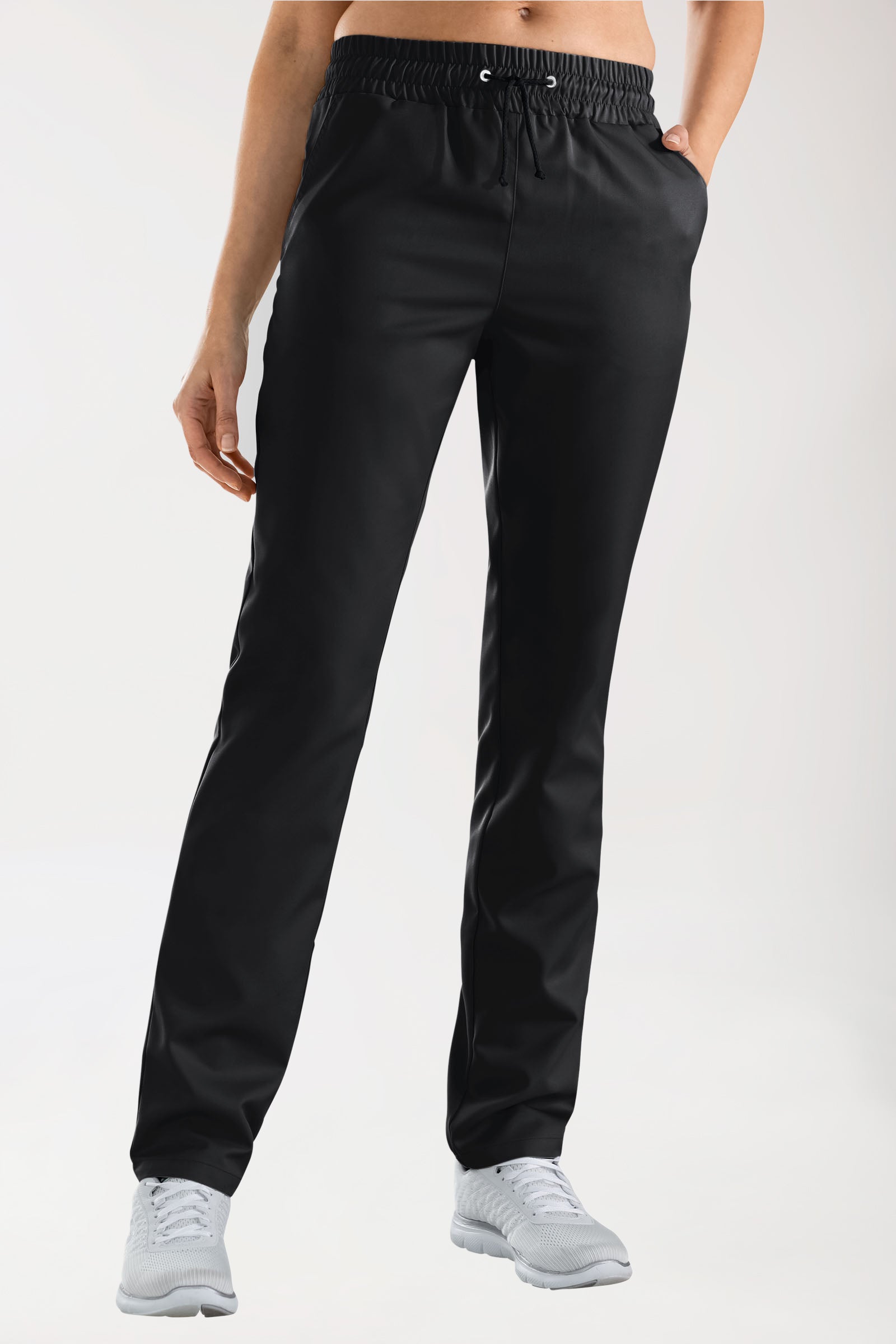 GREEN Pantalon mixte - Ceinture élastiquée noir