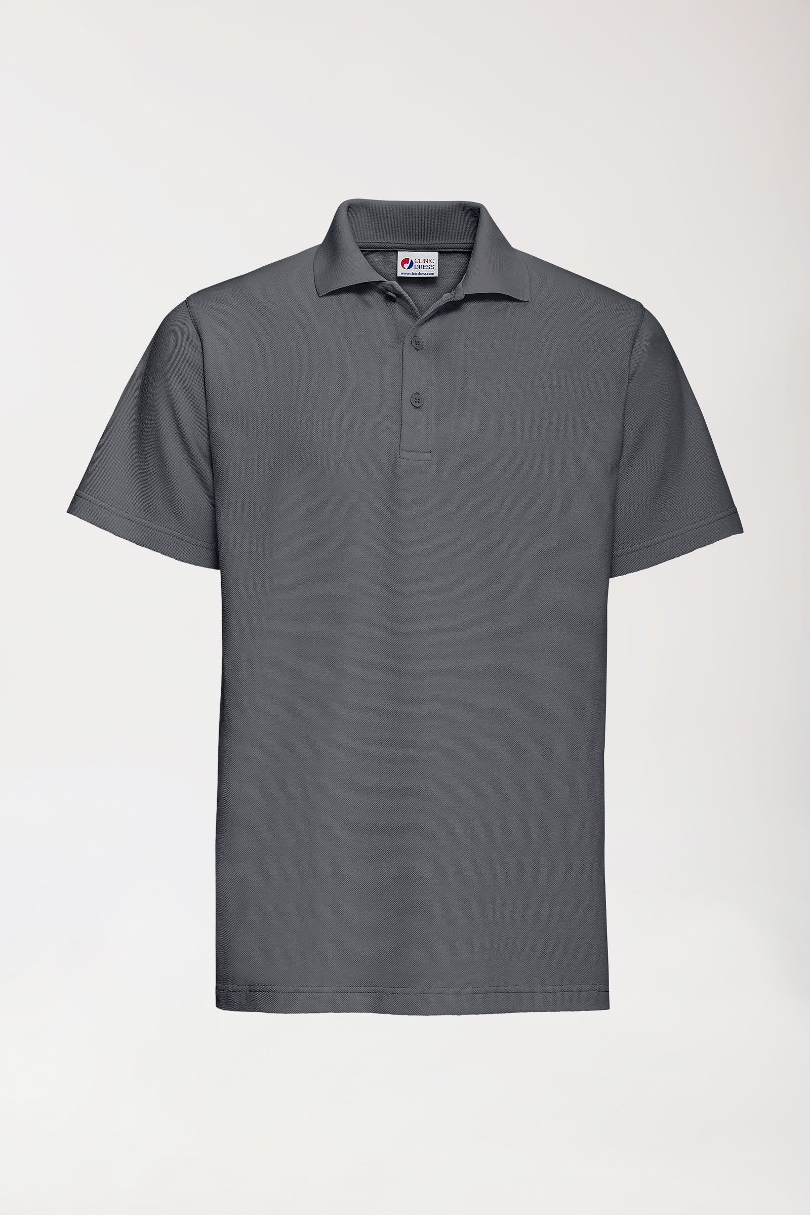 CORE Shirt mixte - Col polo gris minerai