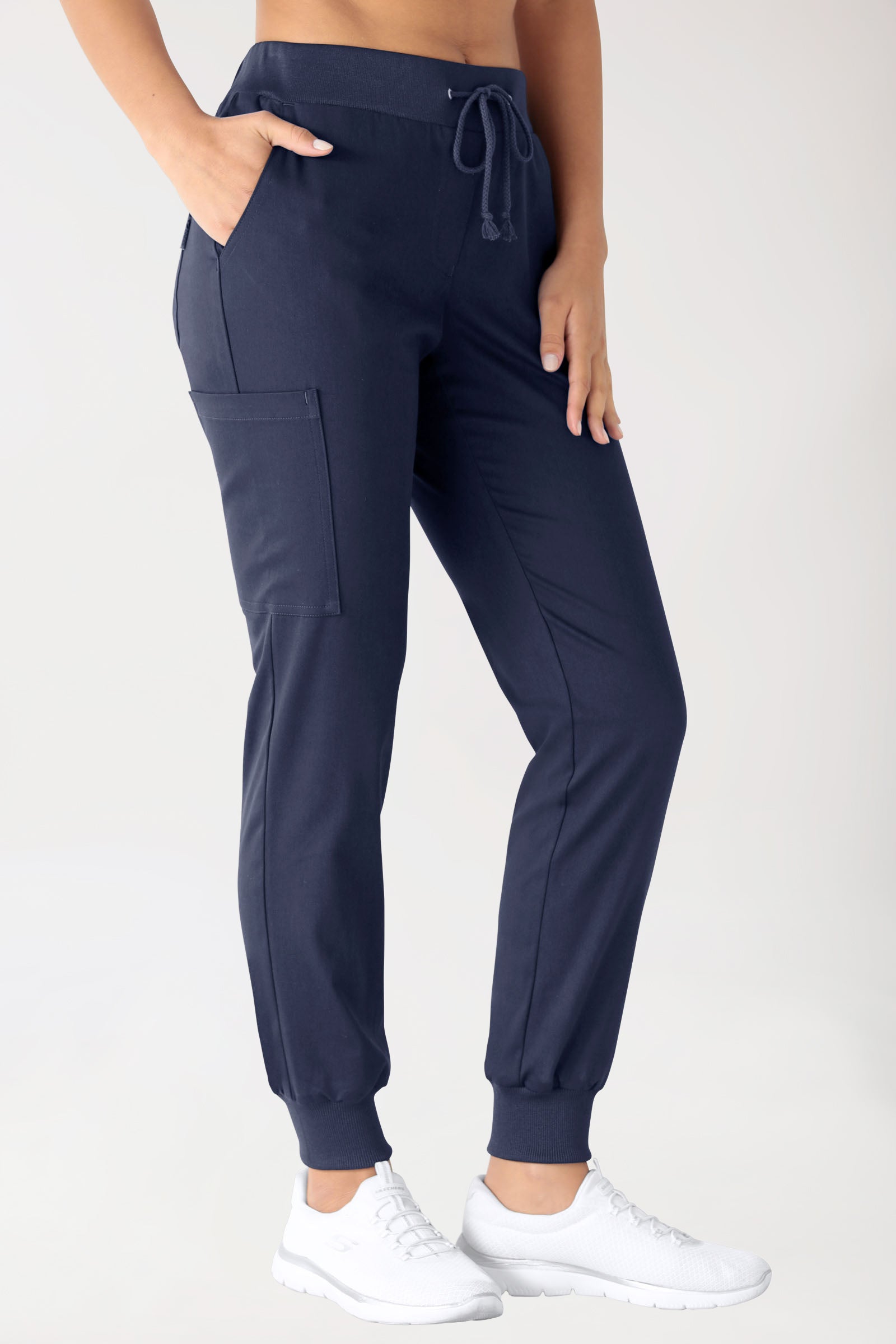 Pantalon Stretch Femme - Jogpant navy