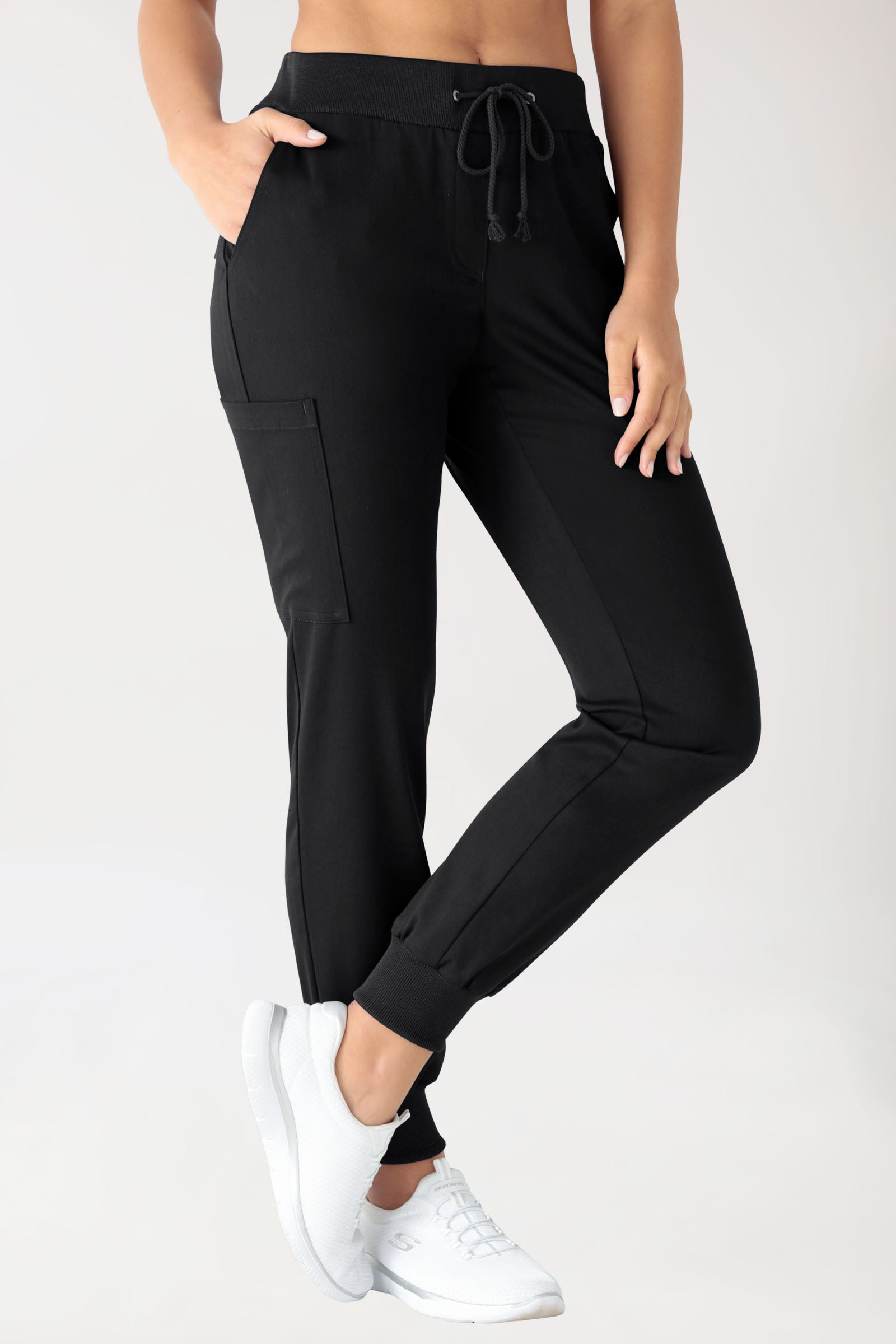 Pantalon Stretch Femme - Jogpants noir