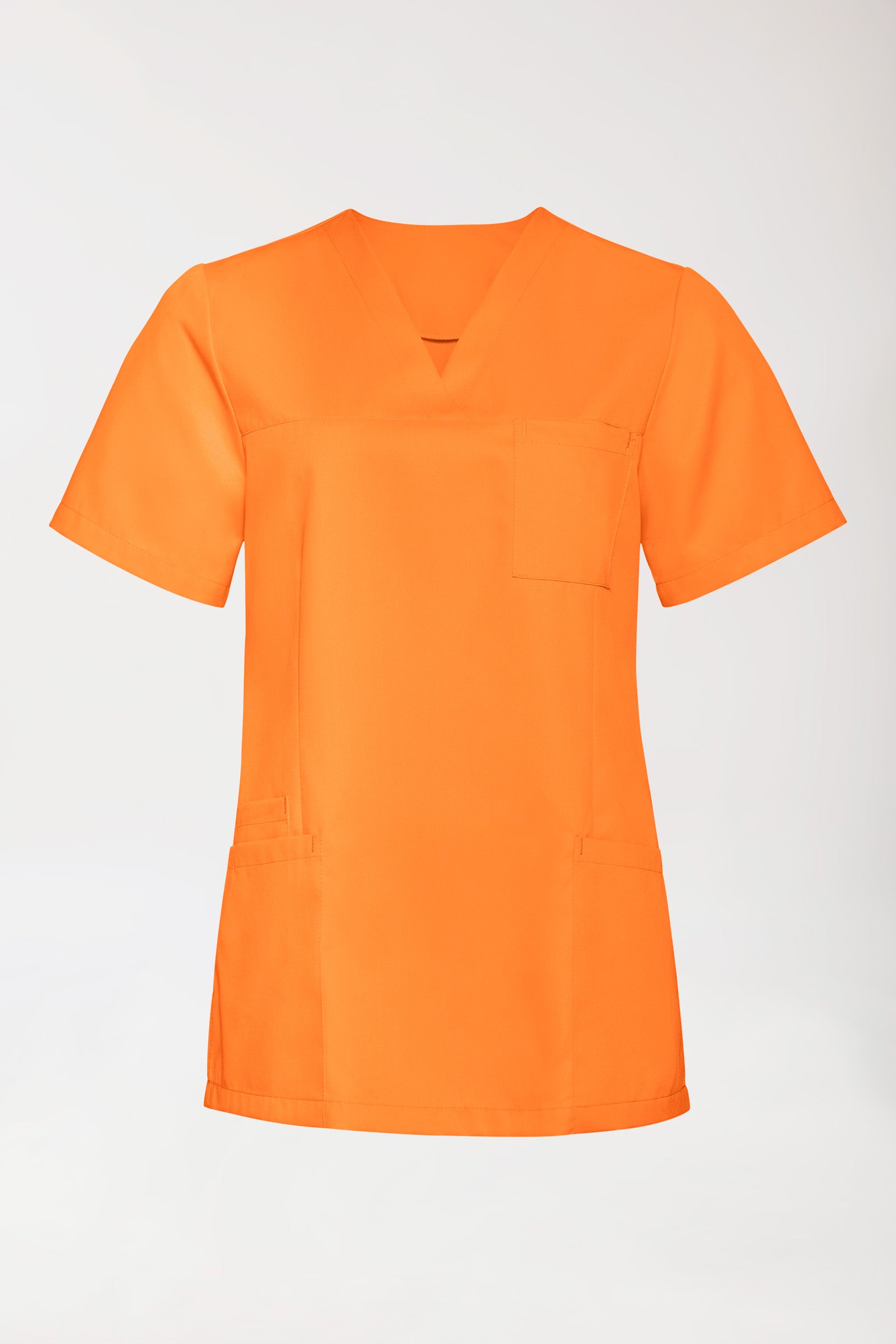 TENCEL™ Tunique Femme - Décolleté V orange brillant, Vue de face