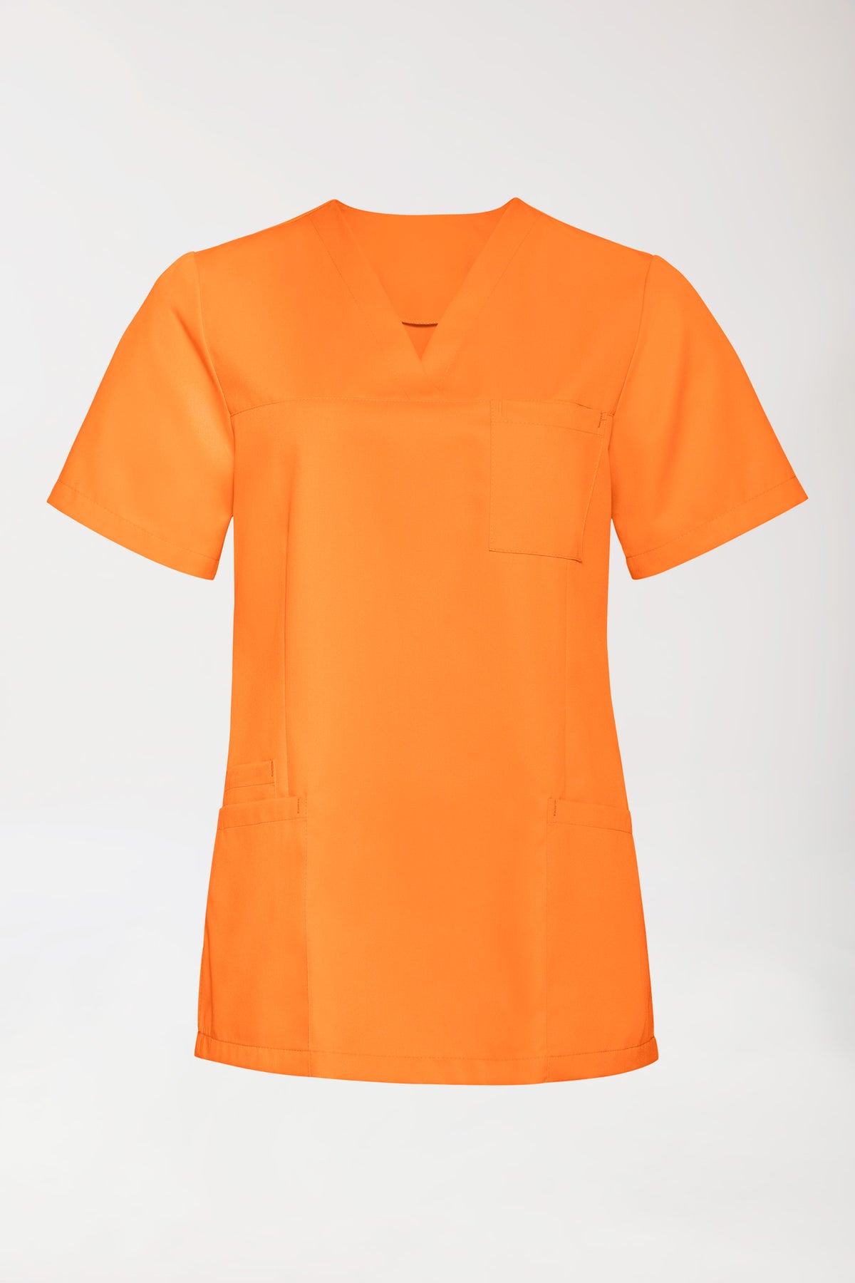 TENCEL™ Tunique Femme - Décolleté V orange brillant, Vue de face