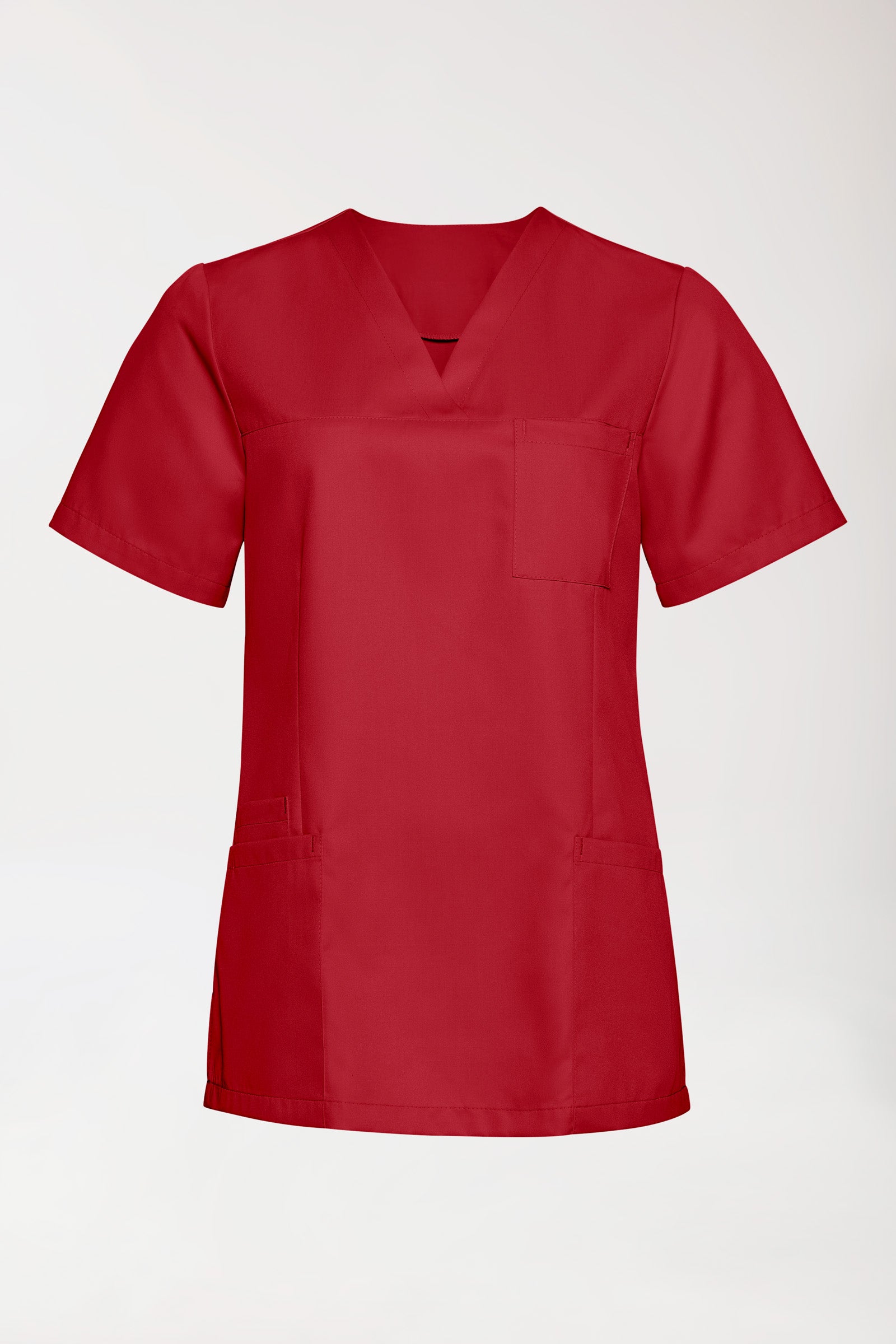 TENCEL™ Tunique Femme - Décolleté V rouge, Vue de face