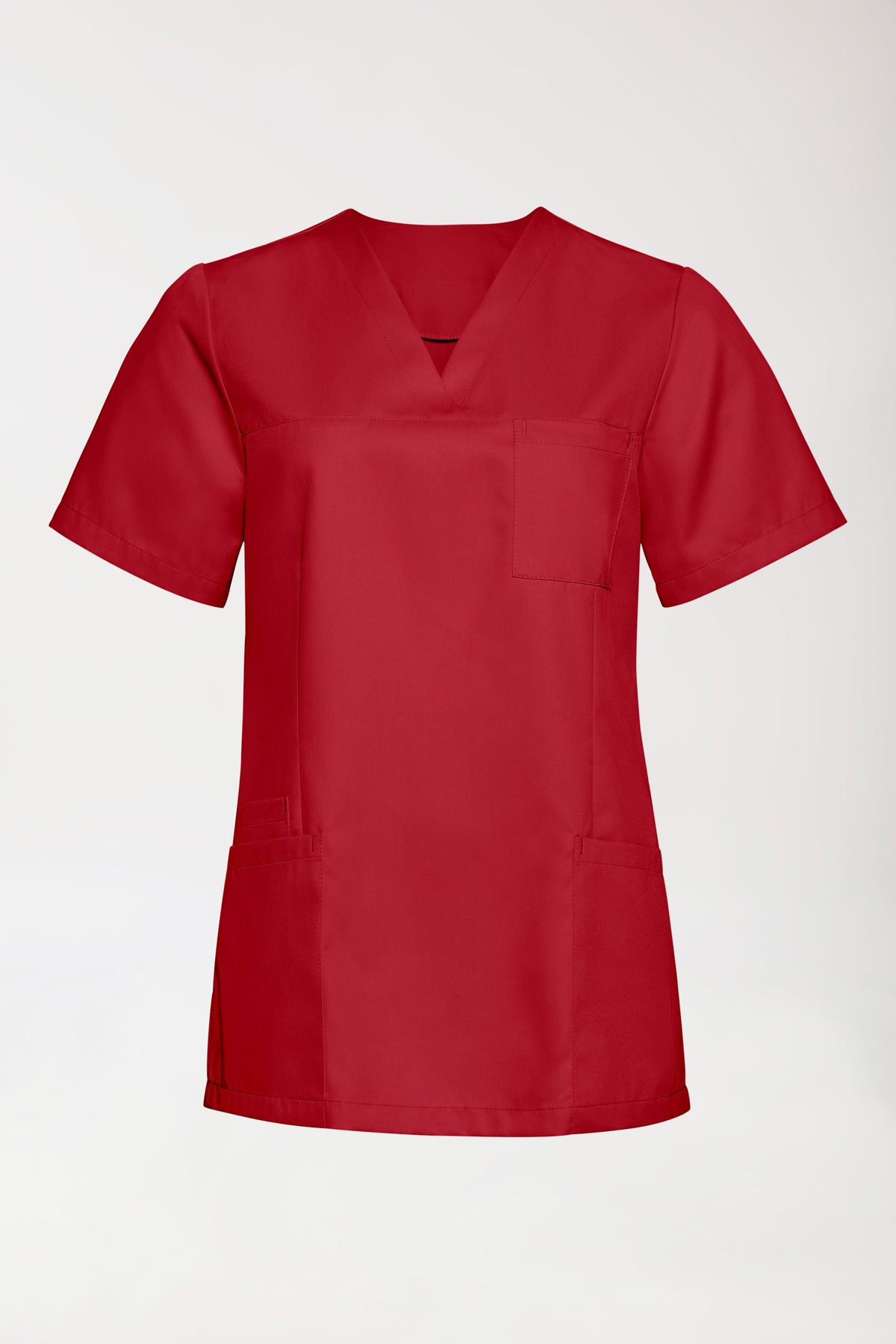 TENCEL™ Tunique Femme - Décolleté V rouge, Vue de face