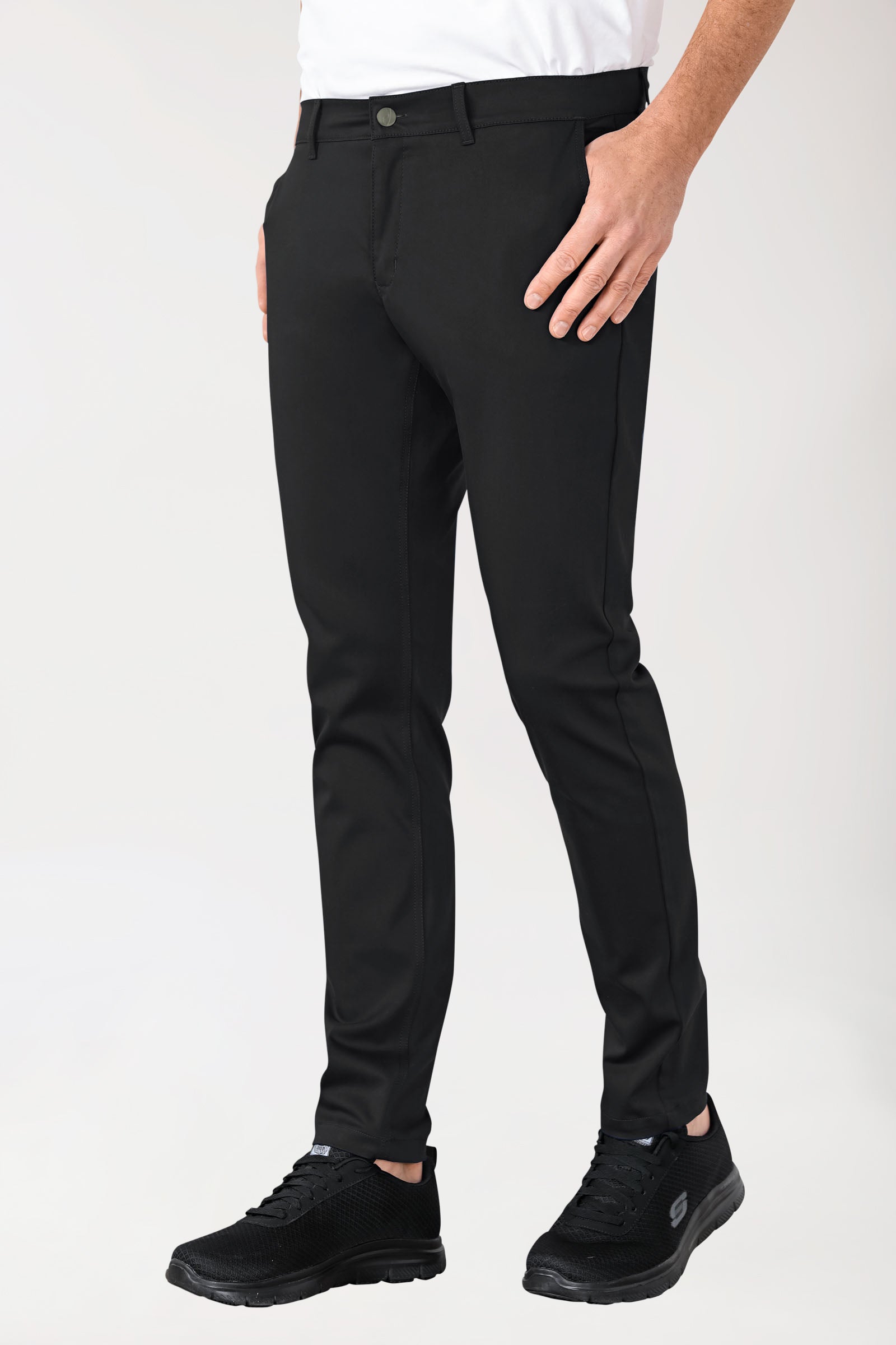 Pantalon Stretch Homme - Style Chino noir