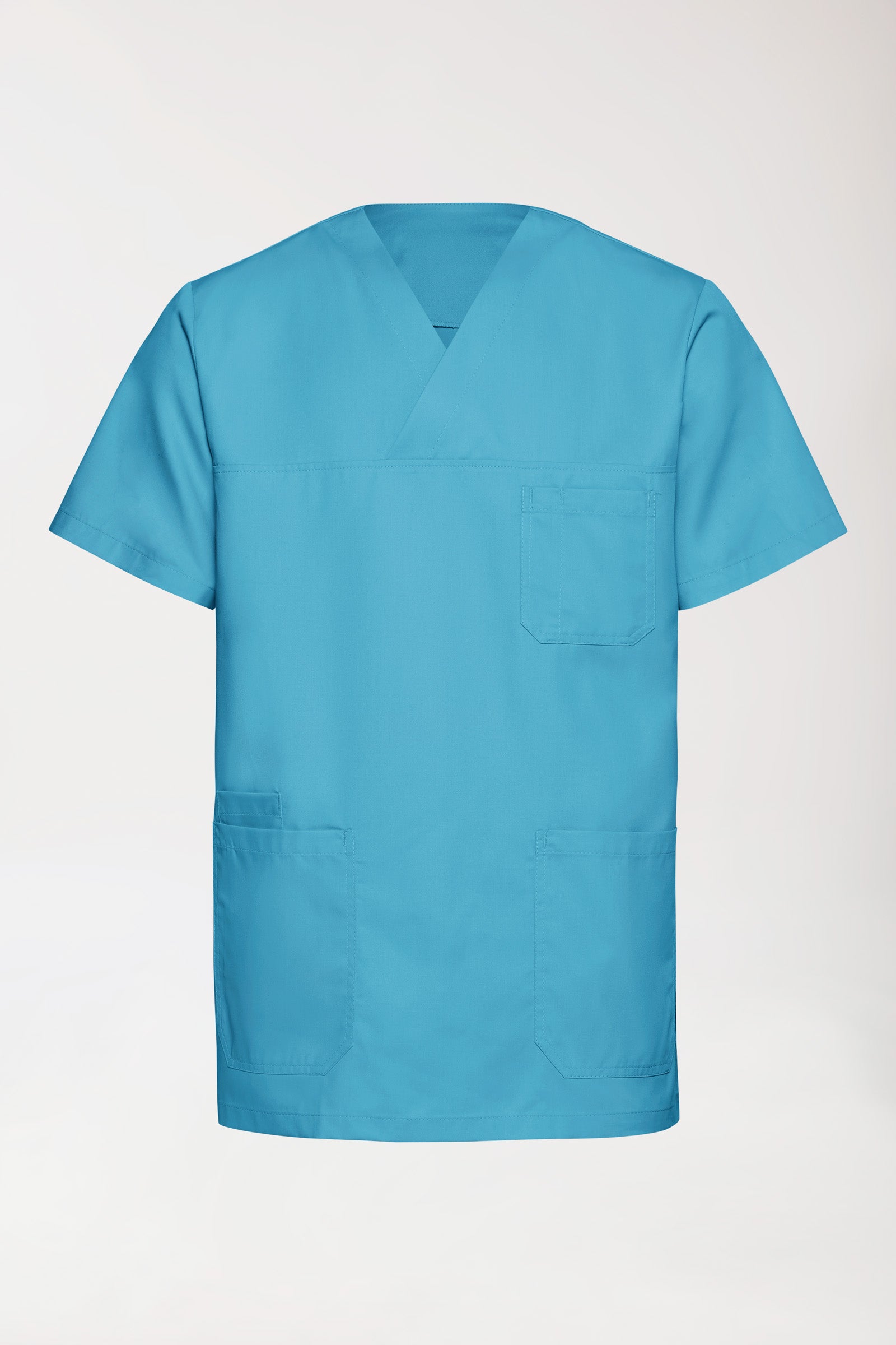 TENCEL™ Tunique Homme - Col V turquoise foncé, Vue de face