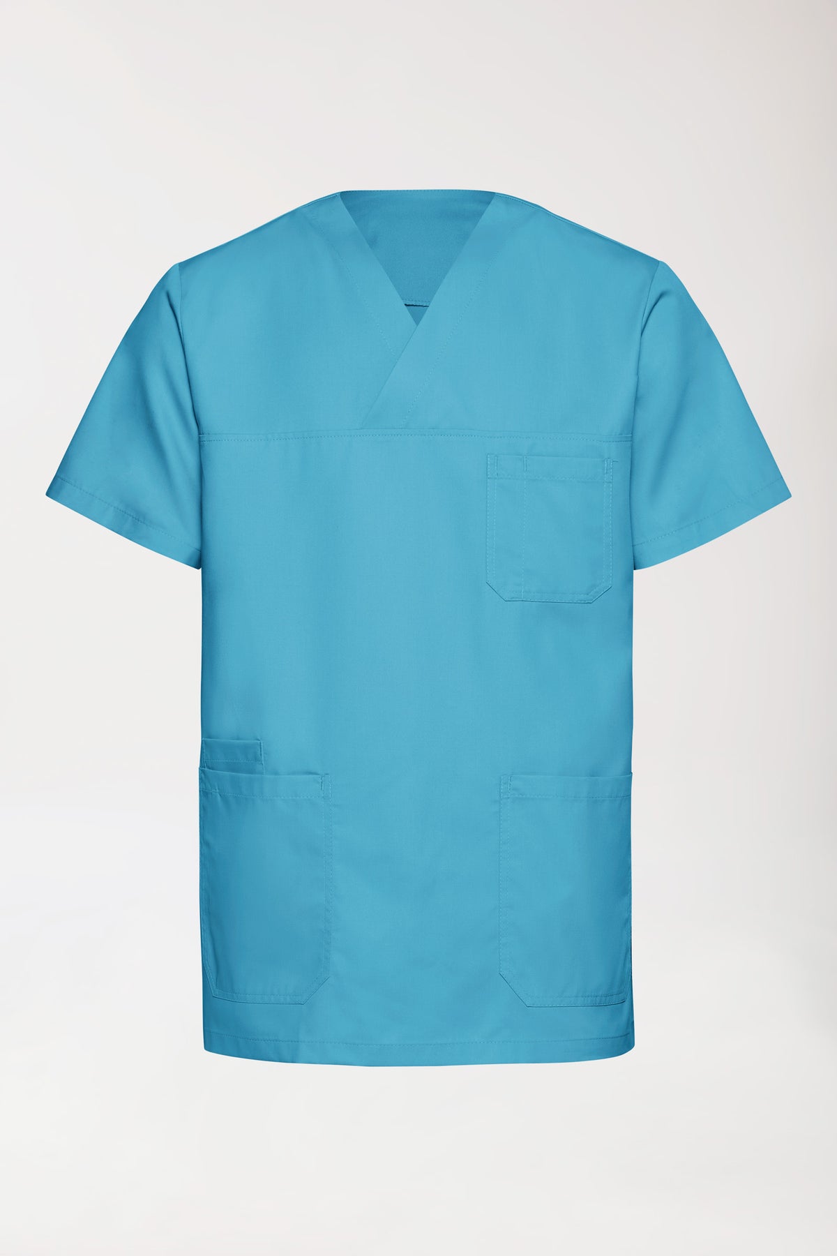 TENCEL™ Tunique Homme - Col V turquoise foncé, Vue de face