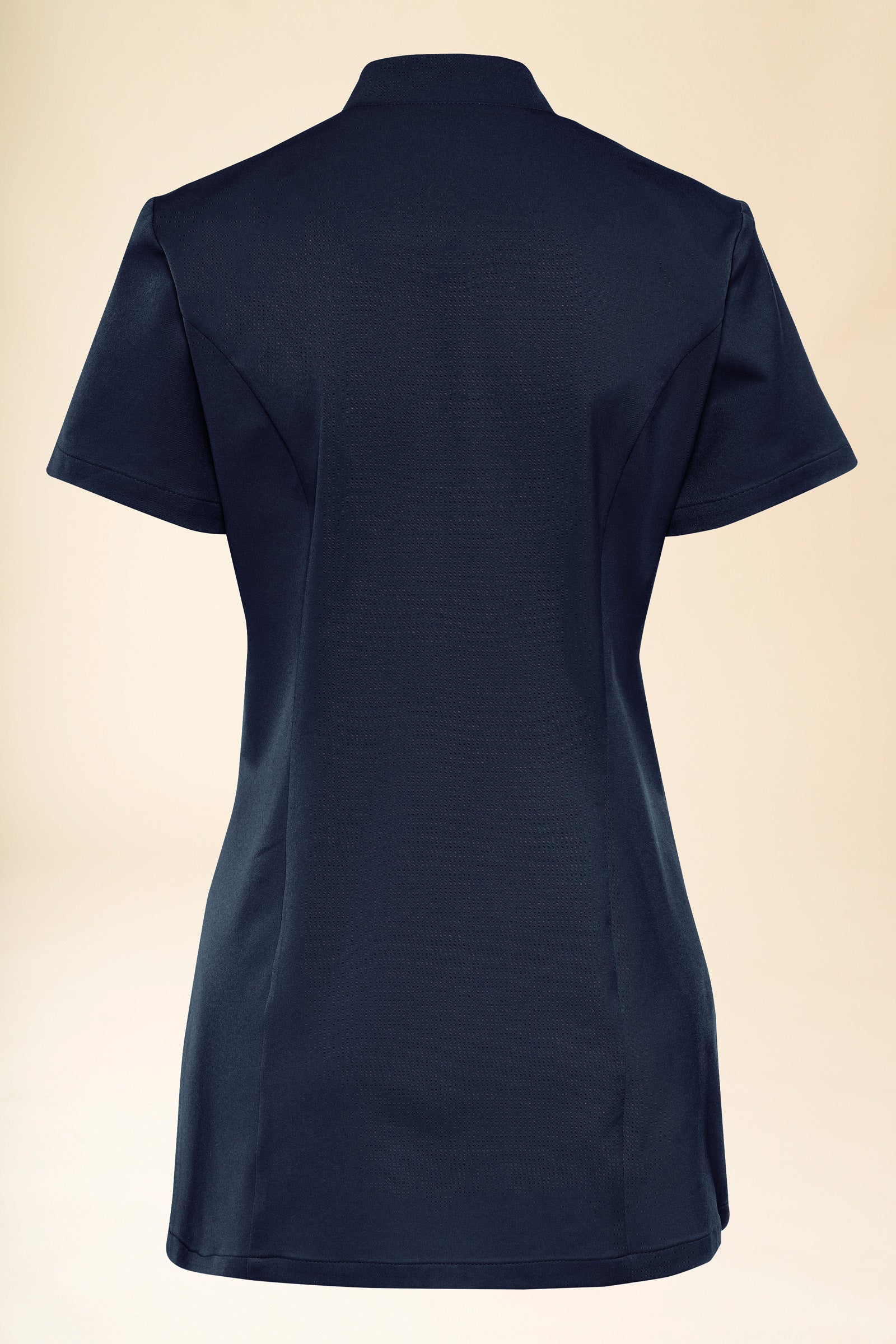 KAERE Blouse Femme - boutonnage asymétrique bleu navy, Vue de face