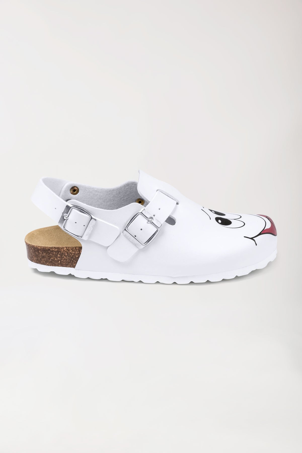 Sabots Femme - Motif imprimé - blanc/multicolore, Vue de face