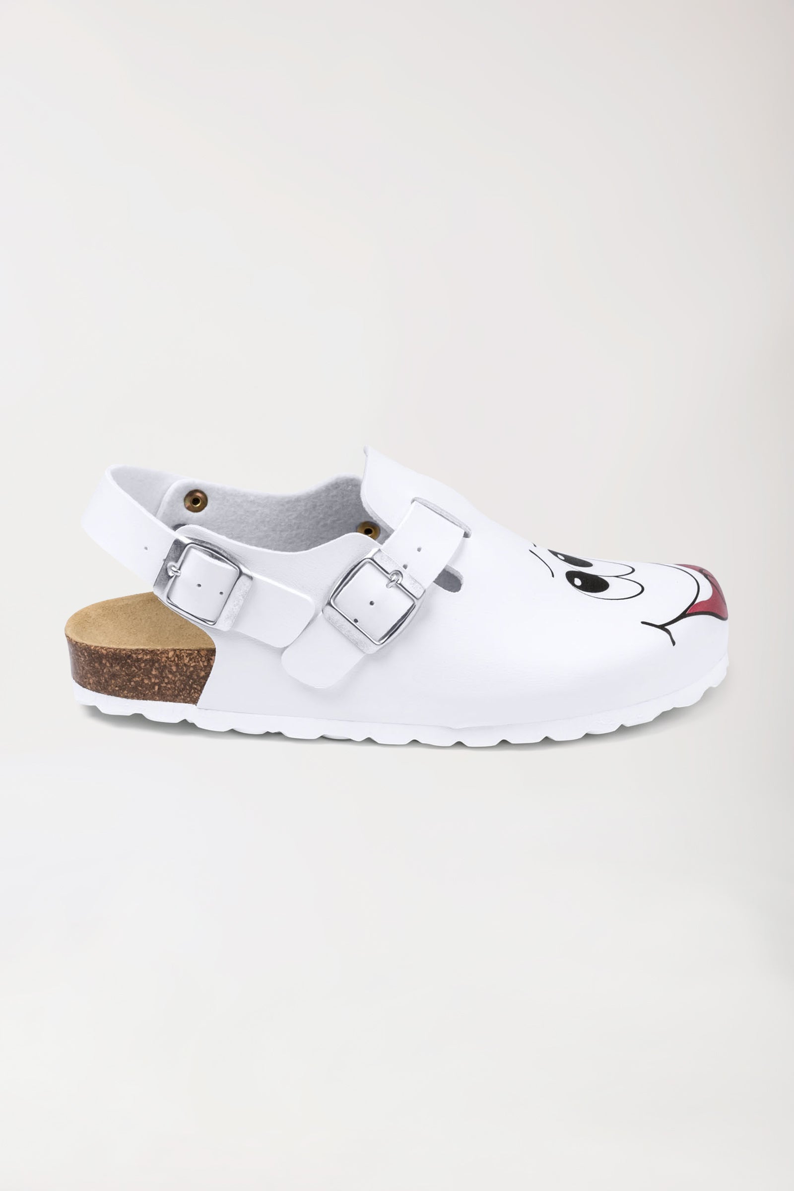 Sabots Femme - Motif imprimé - blanc/multicolore, Vue de face