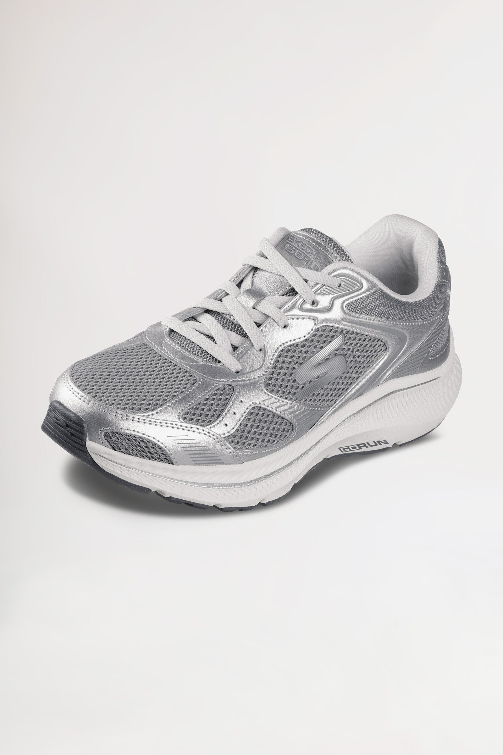 Sneaker Femme-SKECHERS-argent/blanc, Vue de face