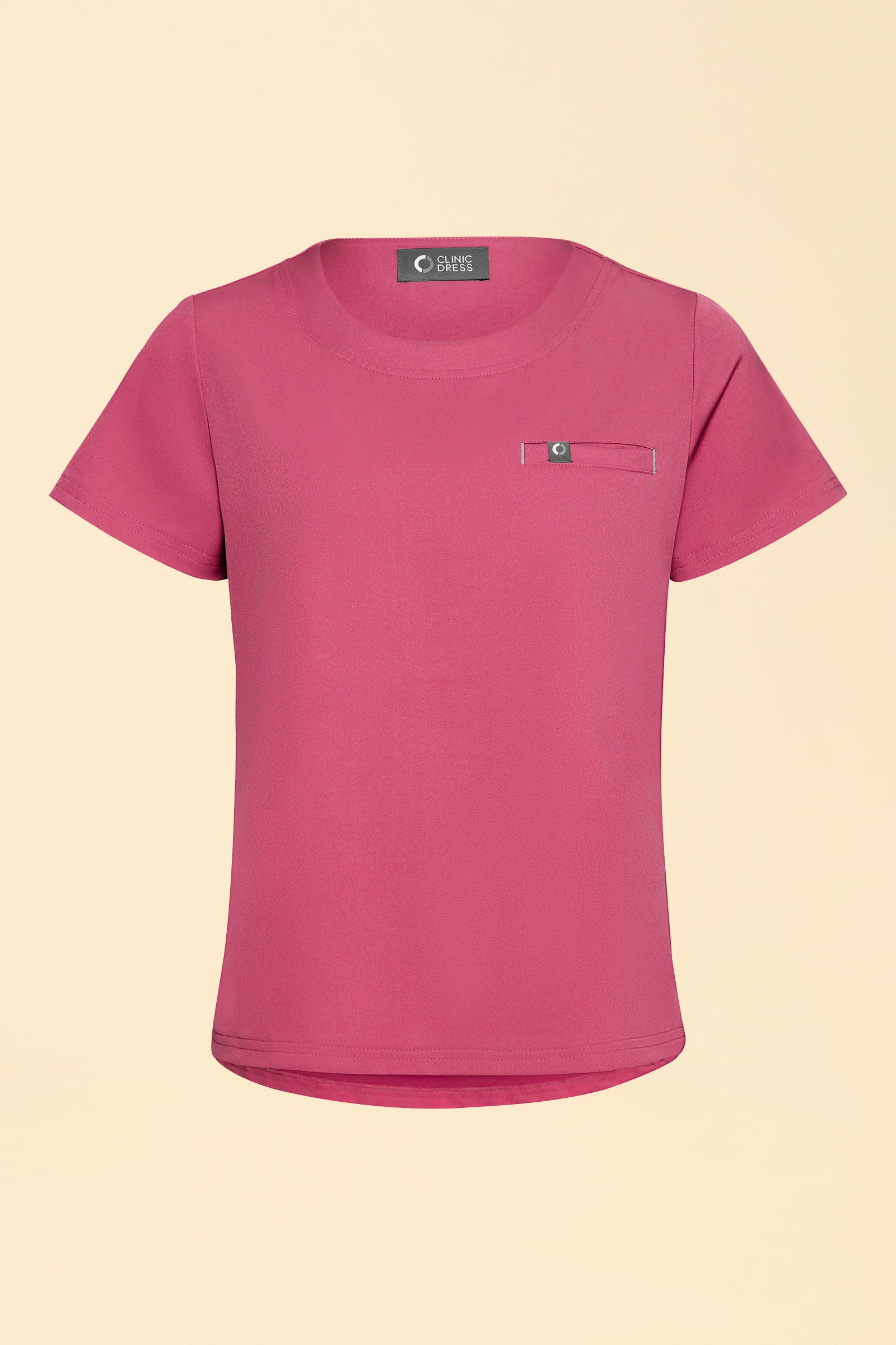 KAERE T-shirt Femme - Encoloure ronde bois de rose, Vue de face