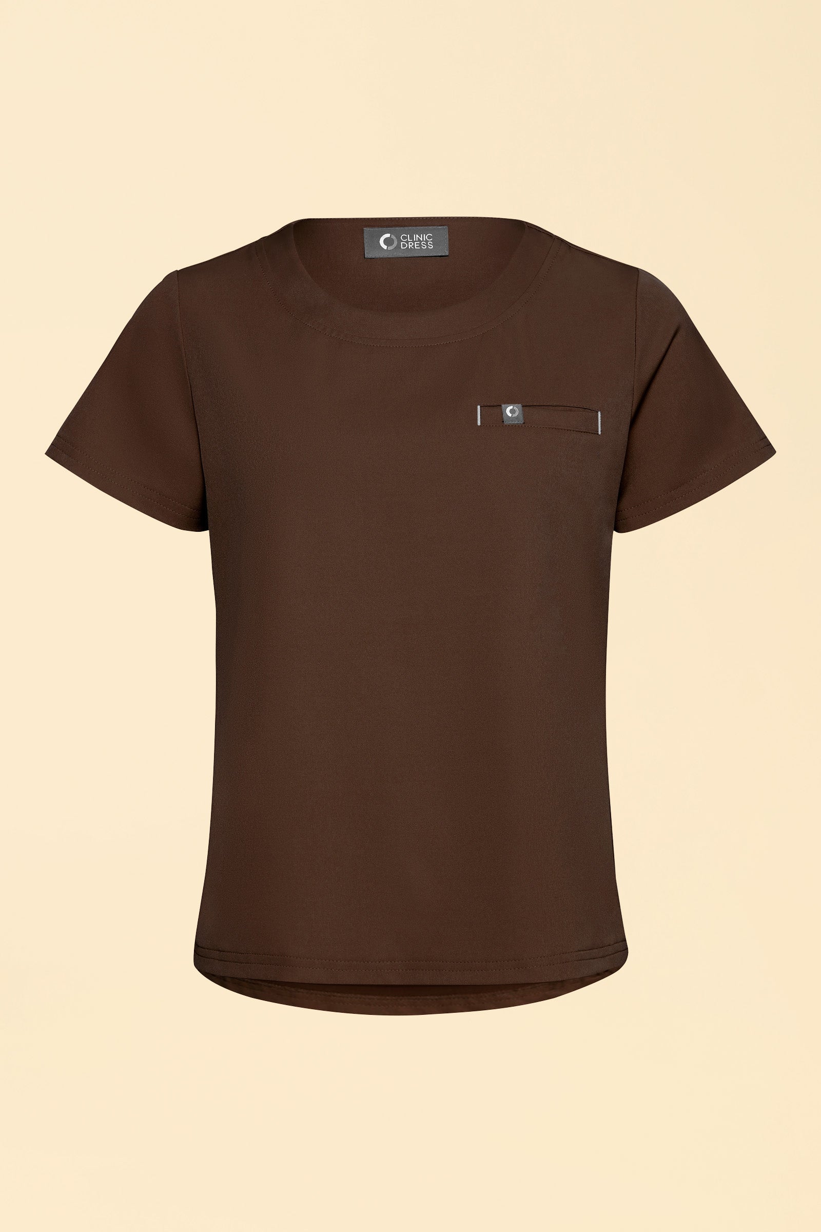 KAERE T-shirt Femme - Encoloure ronde coffee, Vue de face