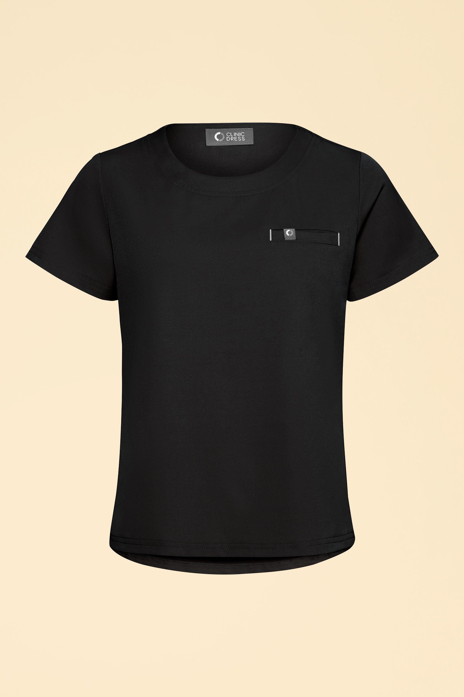 KAERE T-shirt Femme - Encoloure ronde noir, Vue de face
