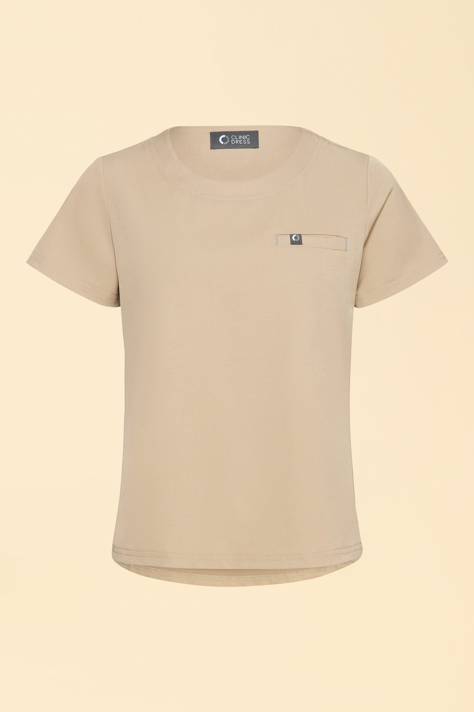 KAERE T-shirt Femme - Encoloure ronde sable, Vue de face