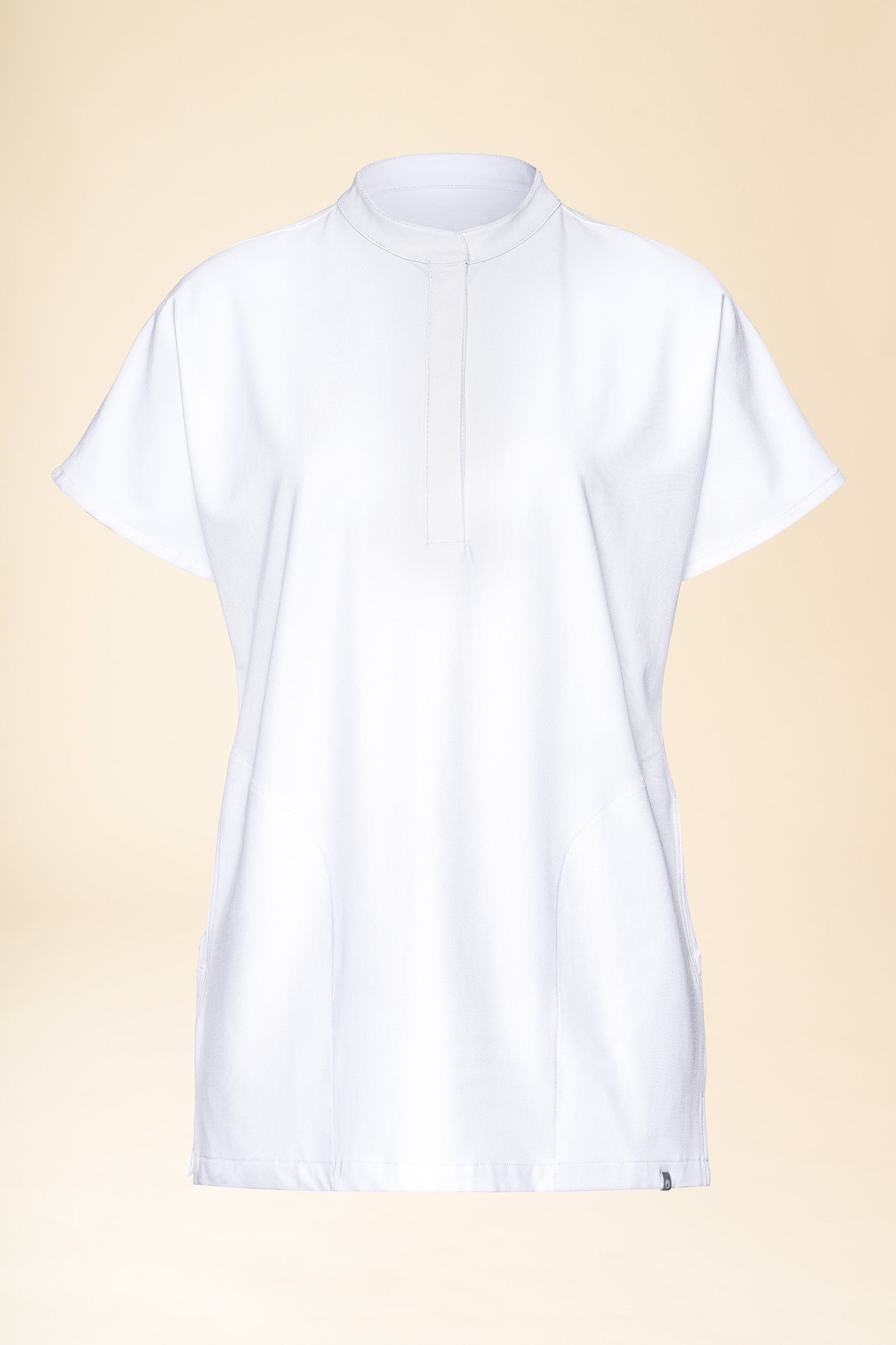 KAERE Tunique Femme - Col officier blanc, Vue de face