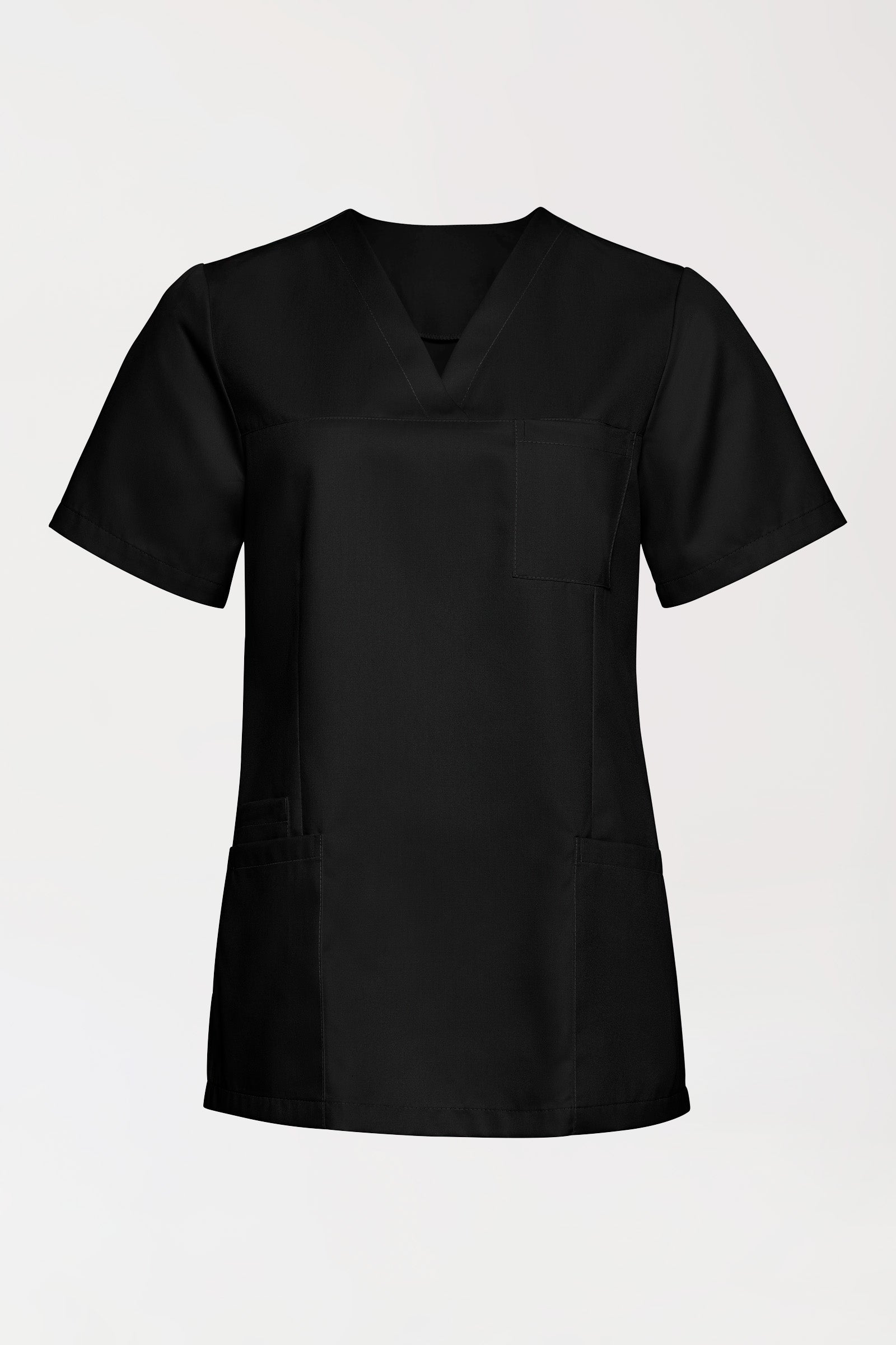 TENCEL™ Tunique Femme - Décolleté V noir, Vue de face