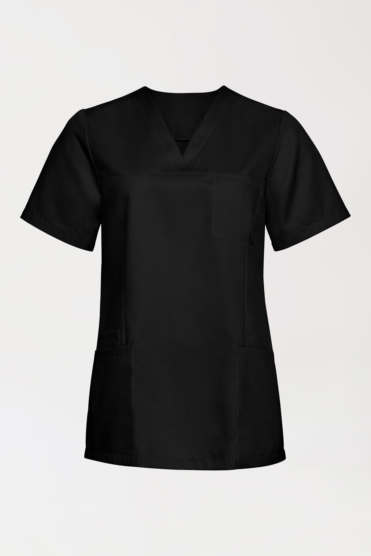 TENCEL™ Tunique Femme - Décolleté V noir, Vue de face
