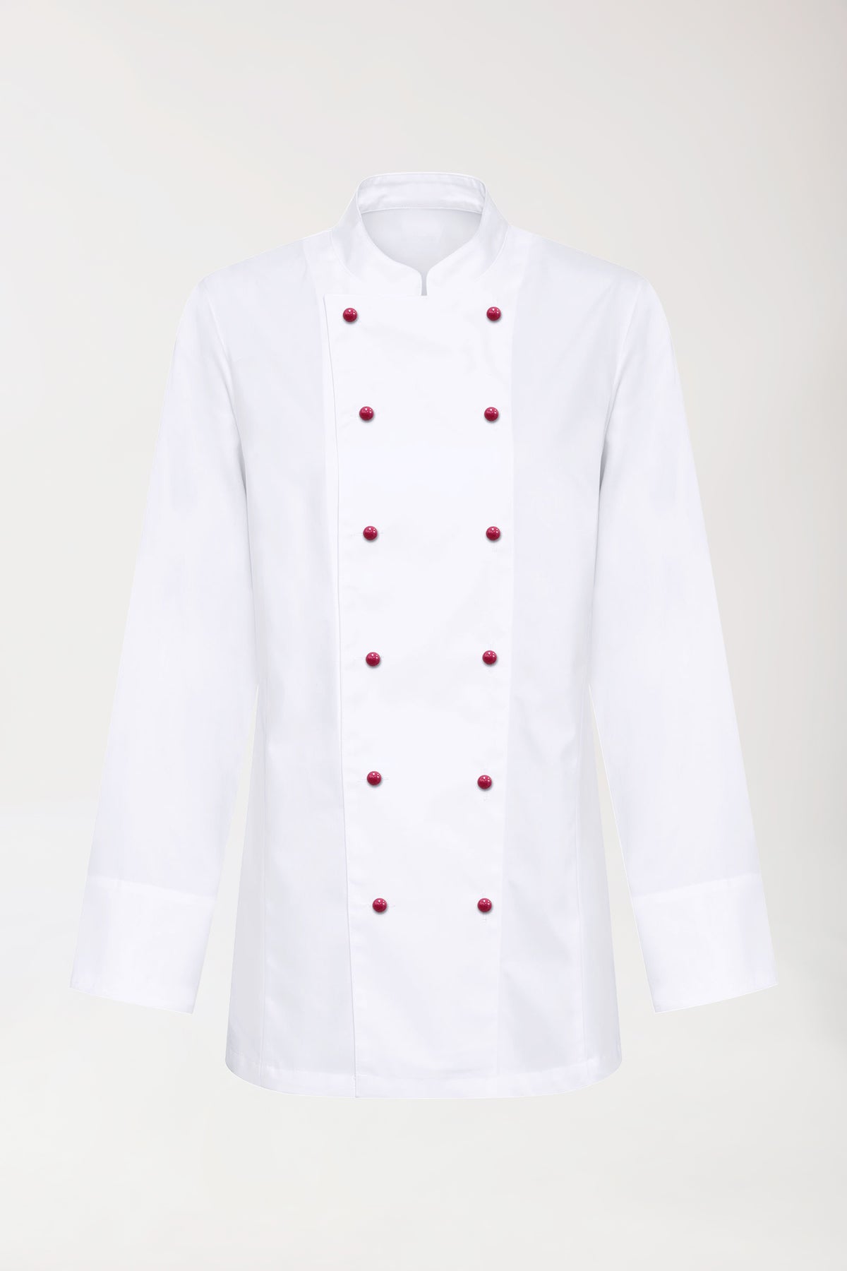 Gastro Veste de cuisine Femme en coton - Manche longue blanc, Vue de face