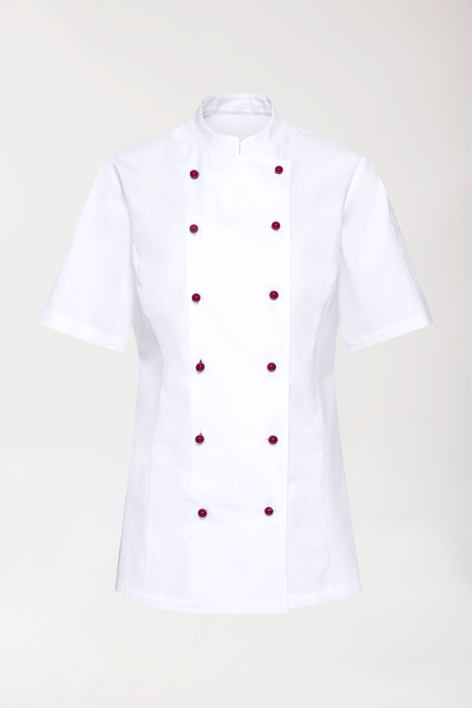 Gastro Veste de cuisine Femme - Patte 6 boutons - Manche courte blanc