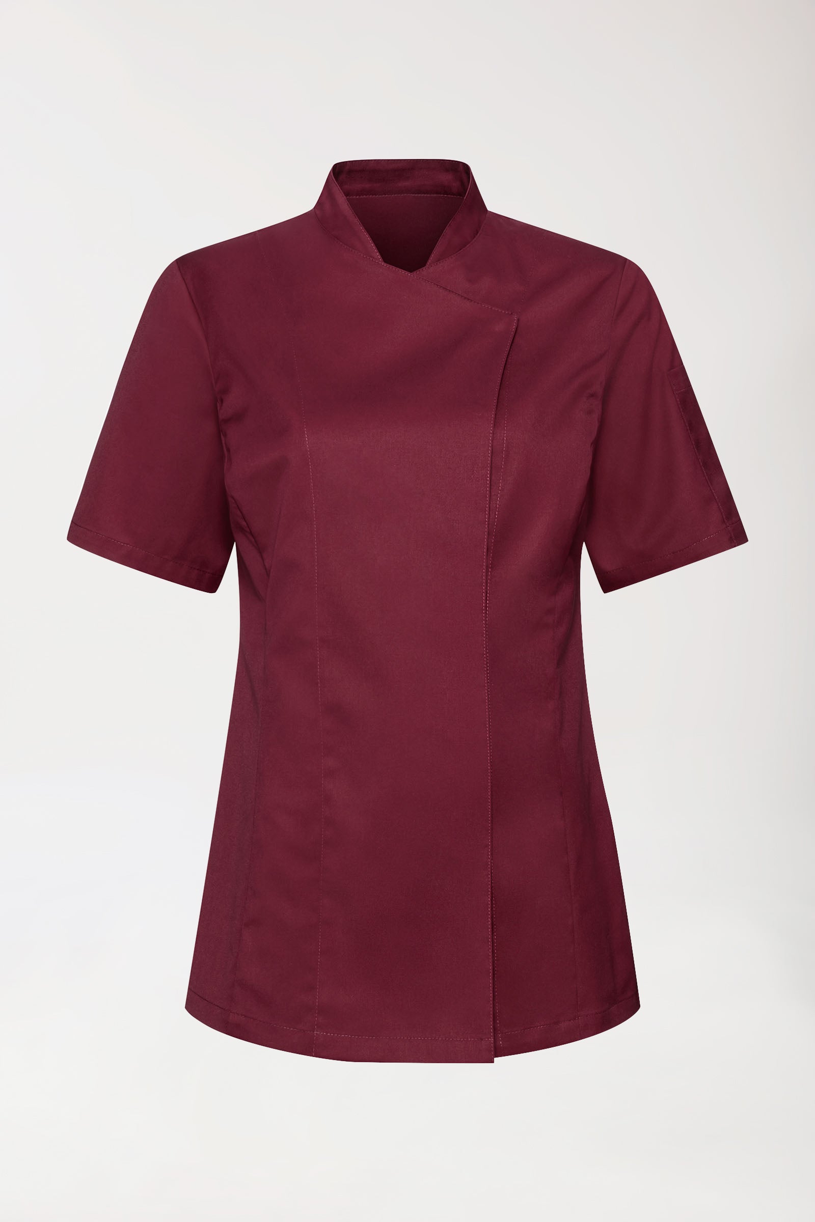 Gastro Veste de cuisine Femme - Manche courte bordeaux