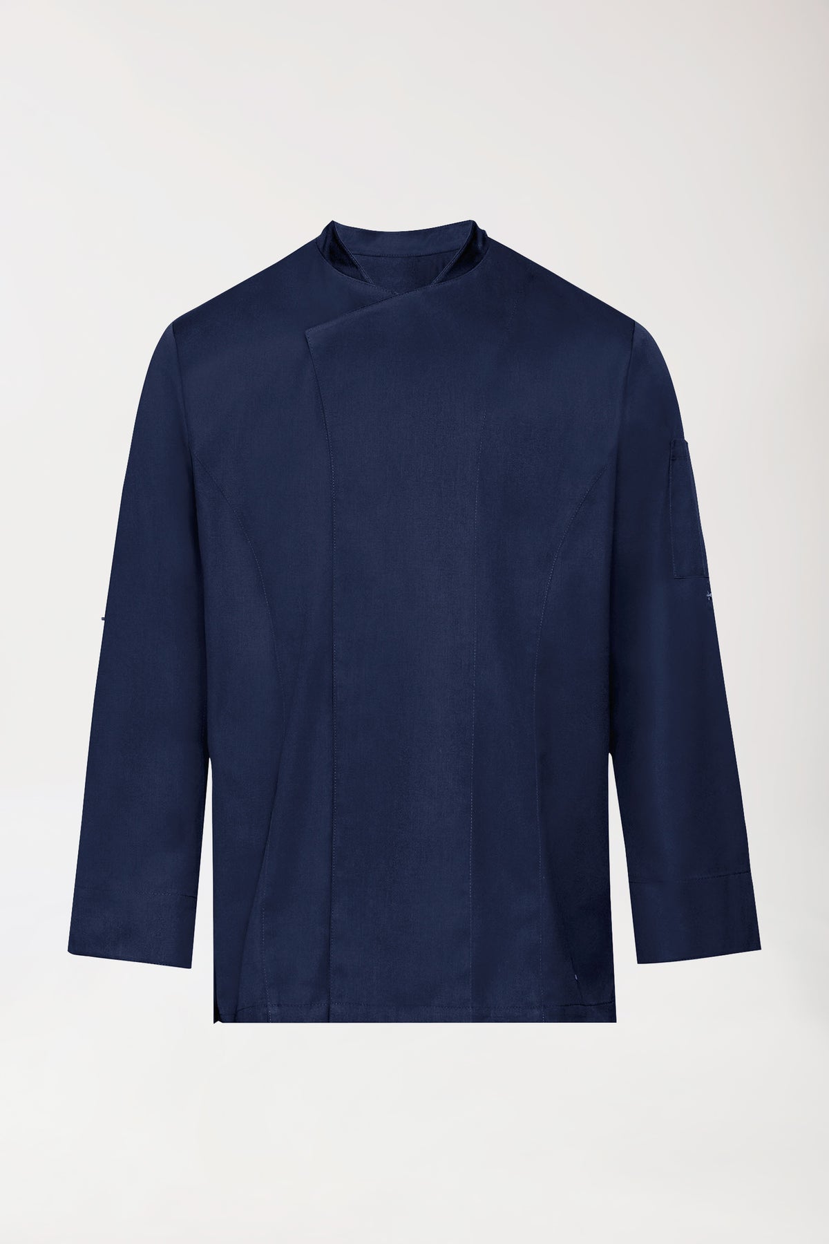 Gastro Veste de cuisine Homme - Manche longue bleu navy, Vue de face