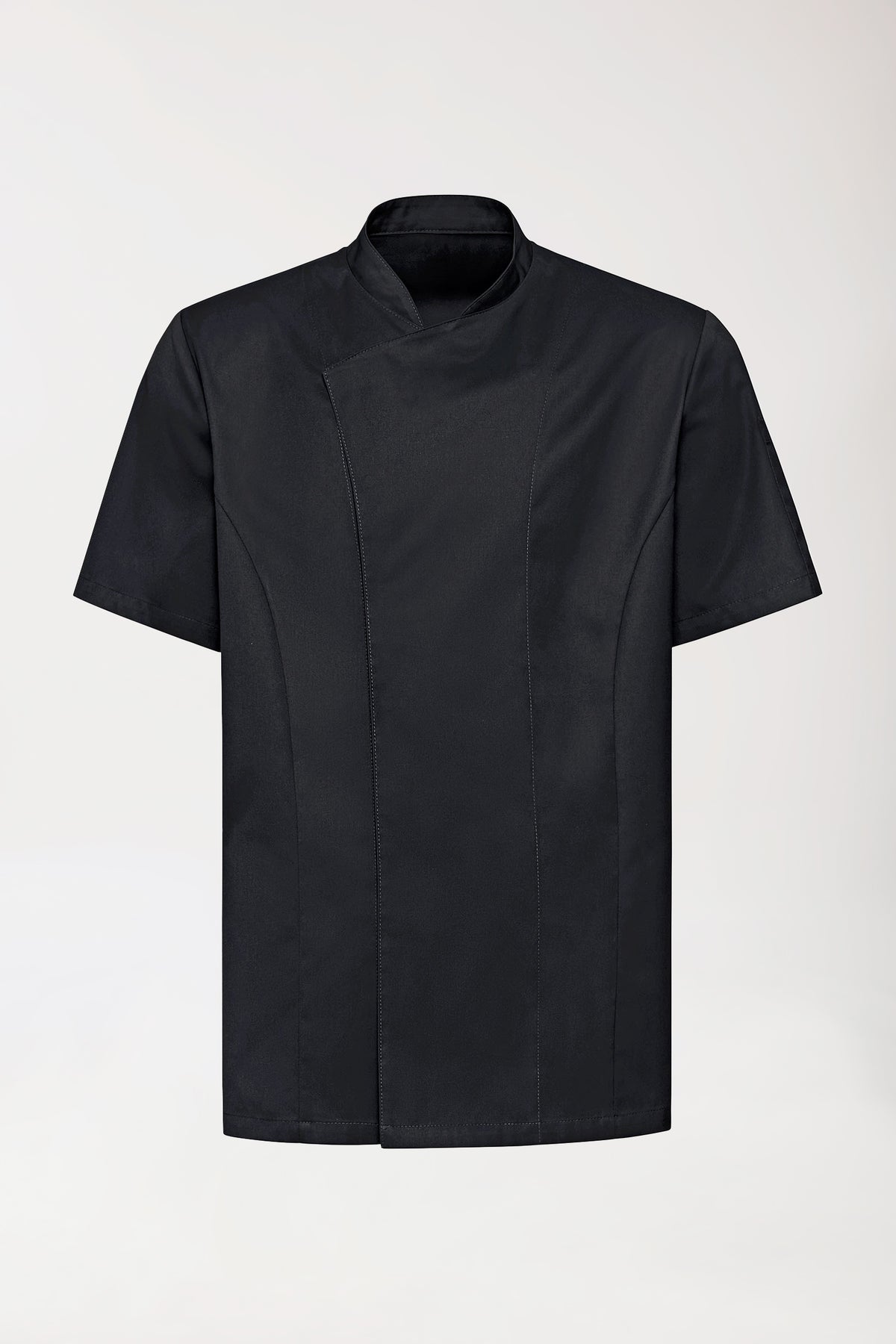 Gastro Veste de cuisine Homme - Manche courte noir, Vue de face