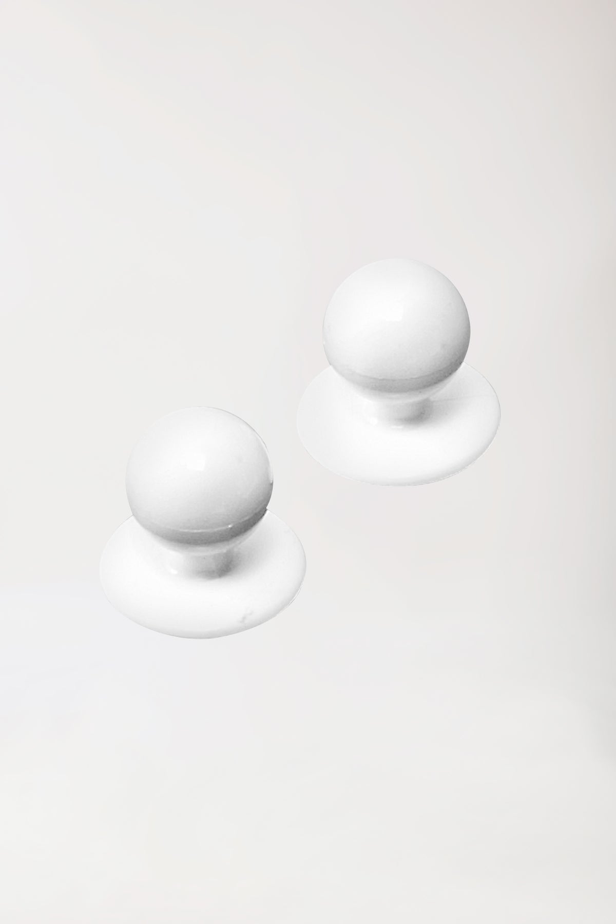 Gastro Boutons boules mixtes - 12 pièces blanc, Vue de face
