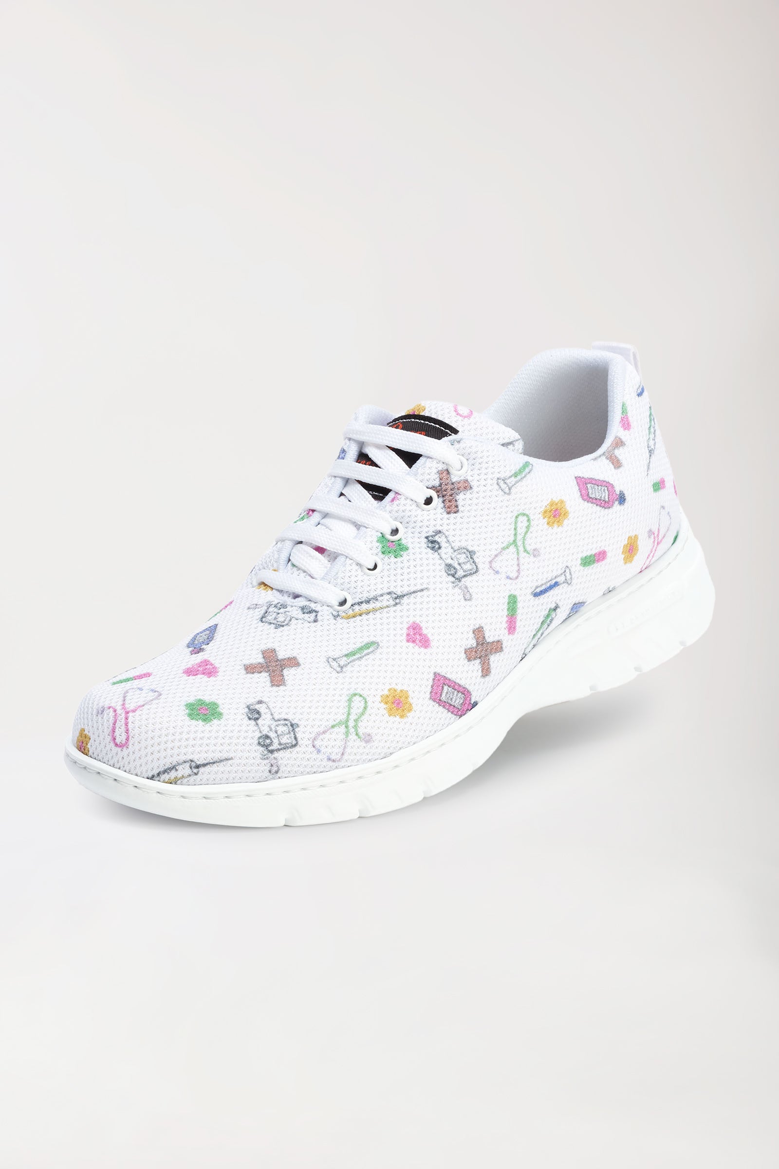 Chaussures professionnelles mixtes blanc/multicolore, Vue de face