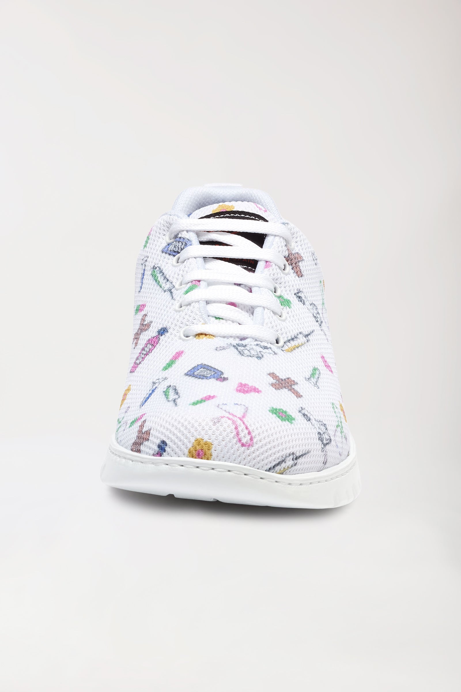 Chaussures professionnelles mixtes blanc/multicolore, Vue de face