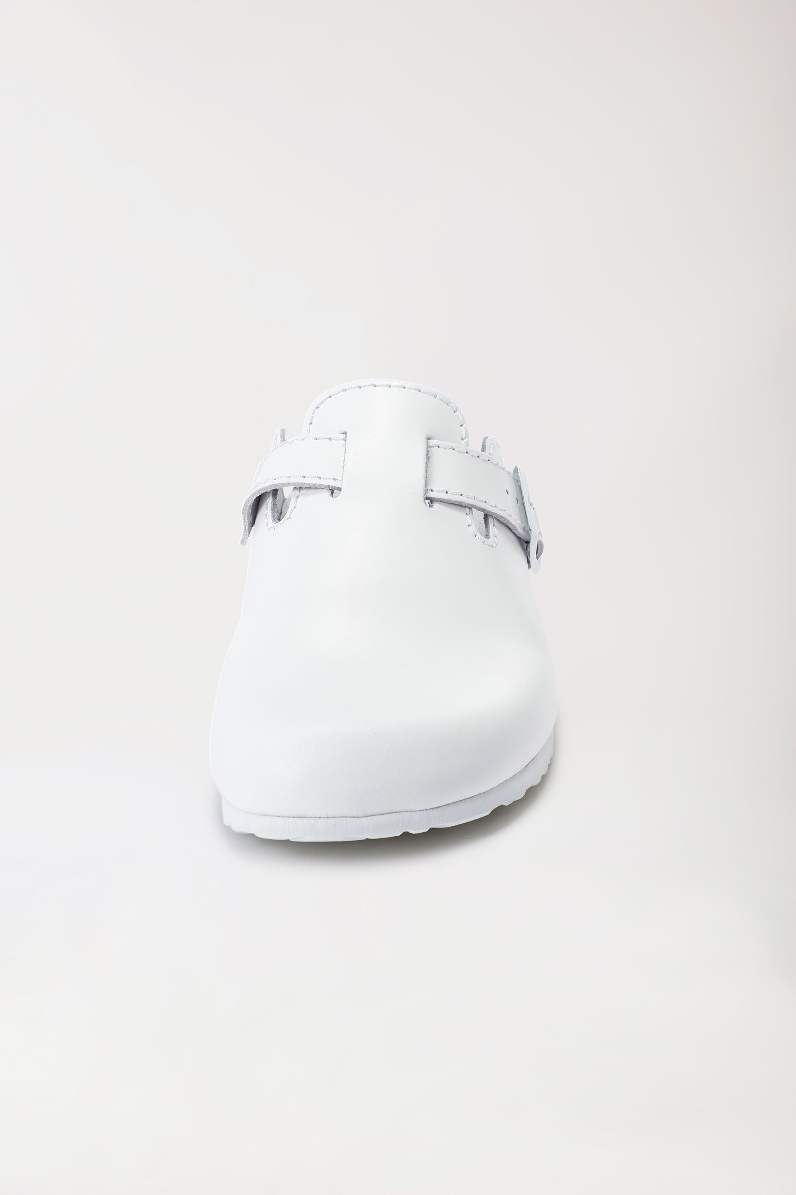 Sabots mixtes blanc, Vue de face