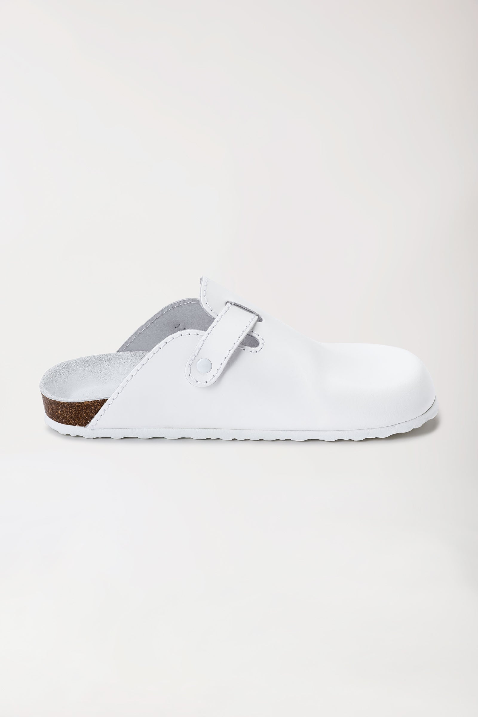 Sabots mixtes blanc, Vue de face