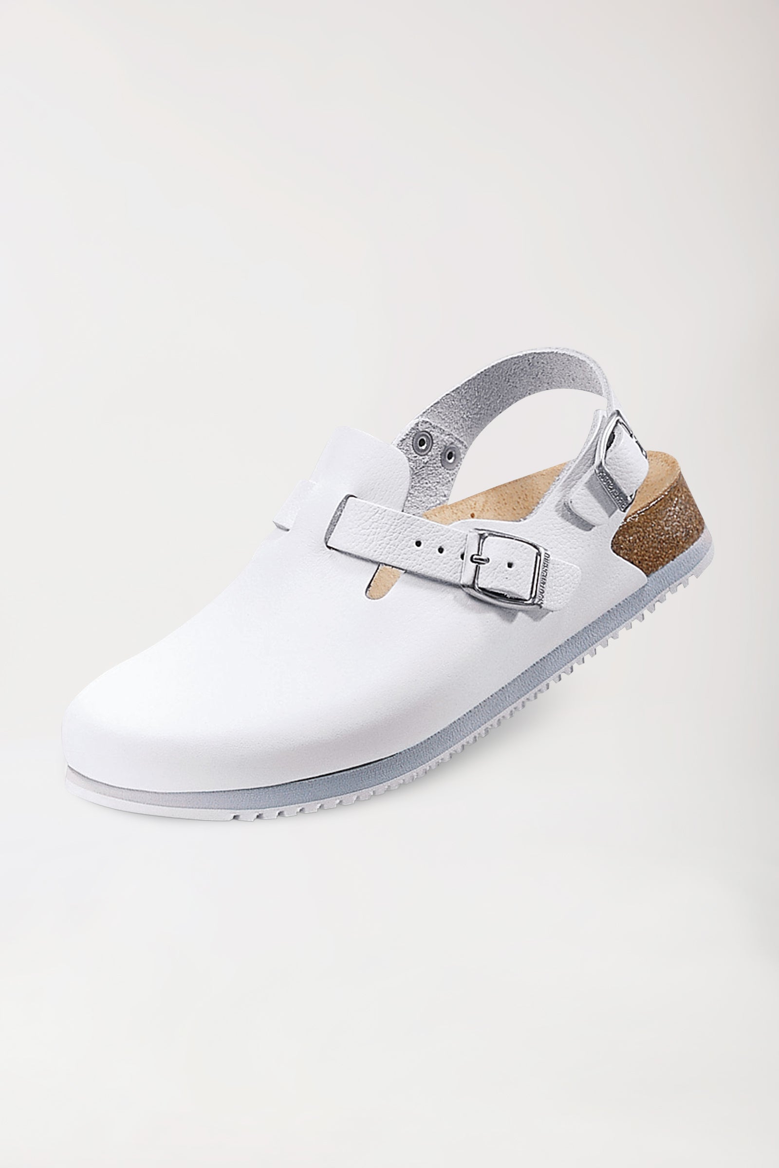 Birkenstock Sabots professionnels mixtes - Cuir - blanc, Vue de face