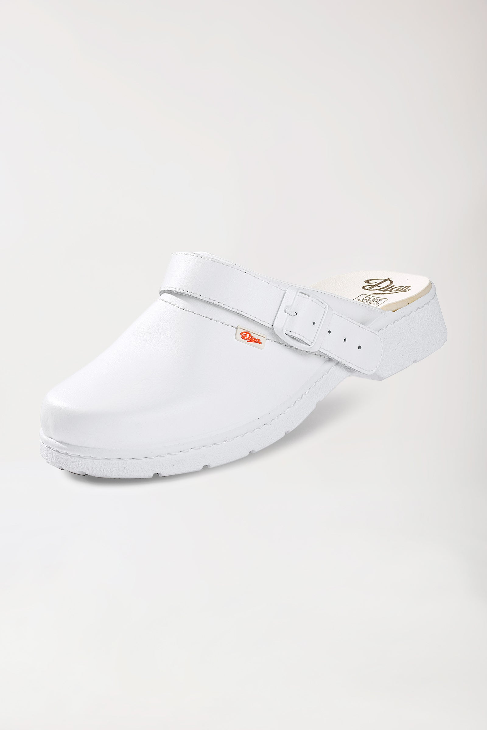 Sabot professionnel Blanc Rembourrée Mixte, Vue de face